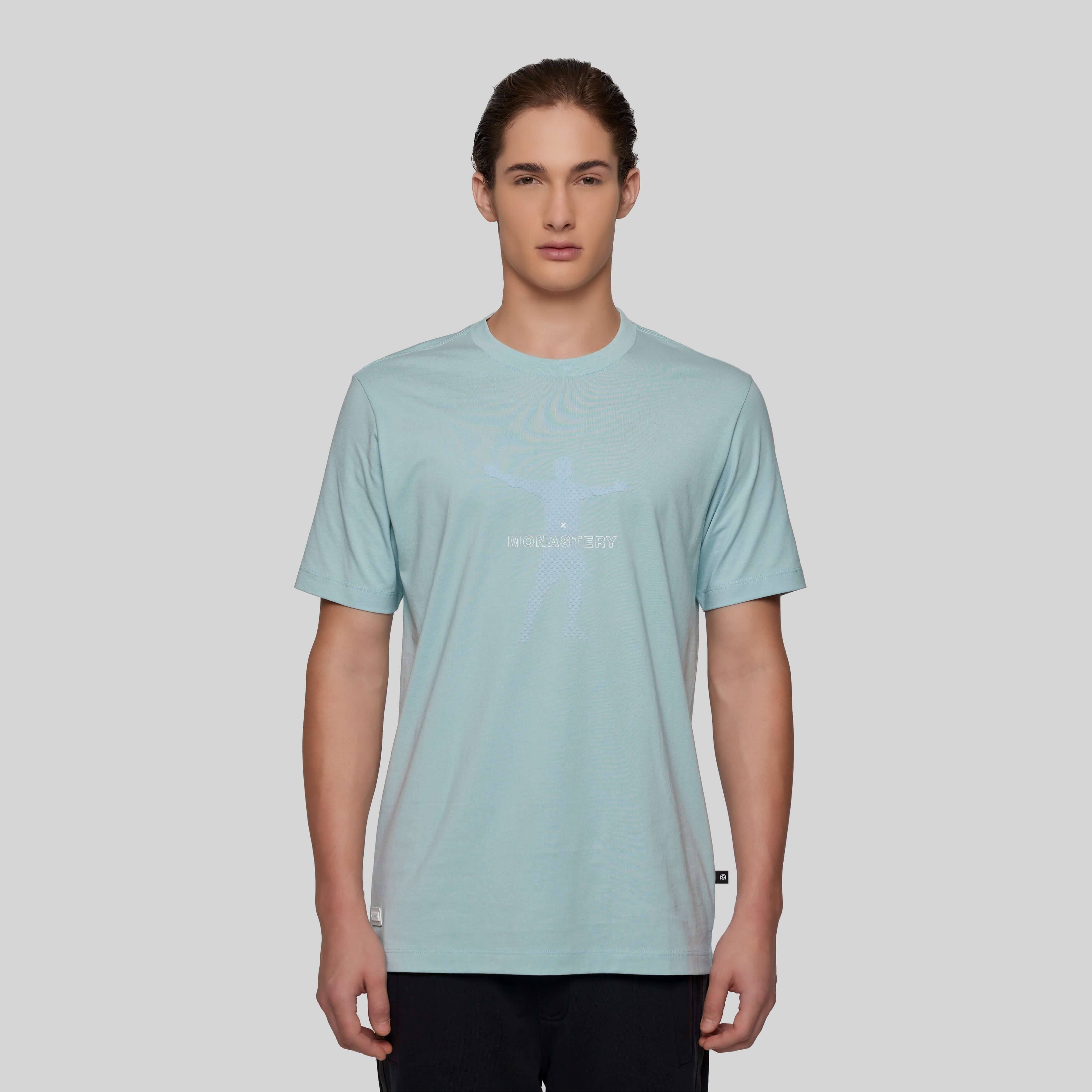 AEKA T-SHIRT MEN BABY BLUE | Monastery Couture