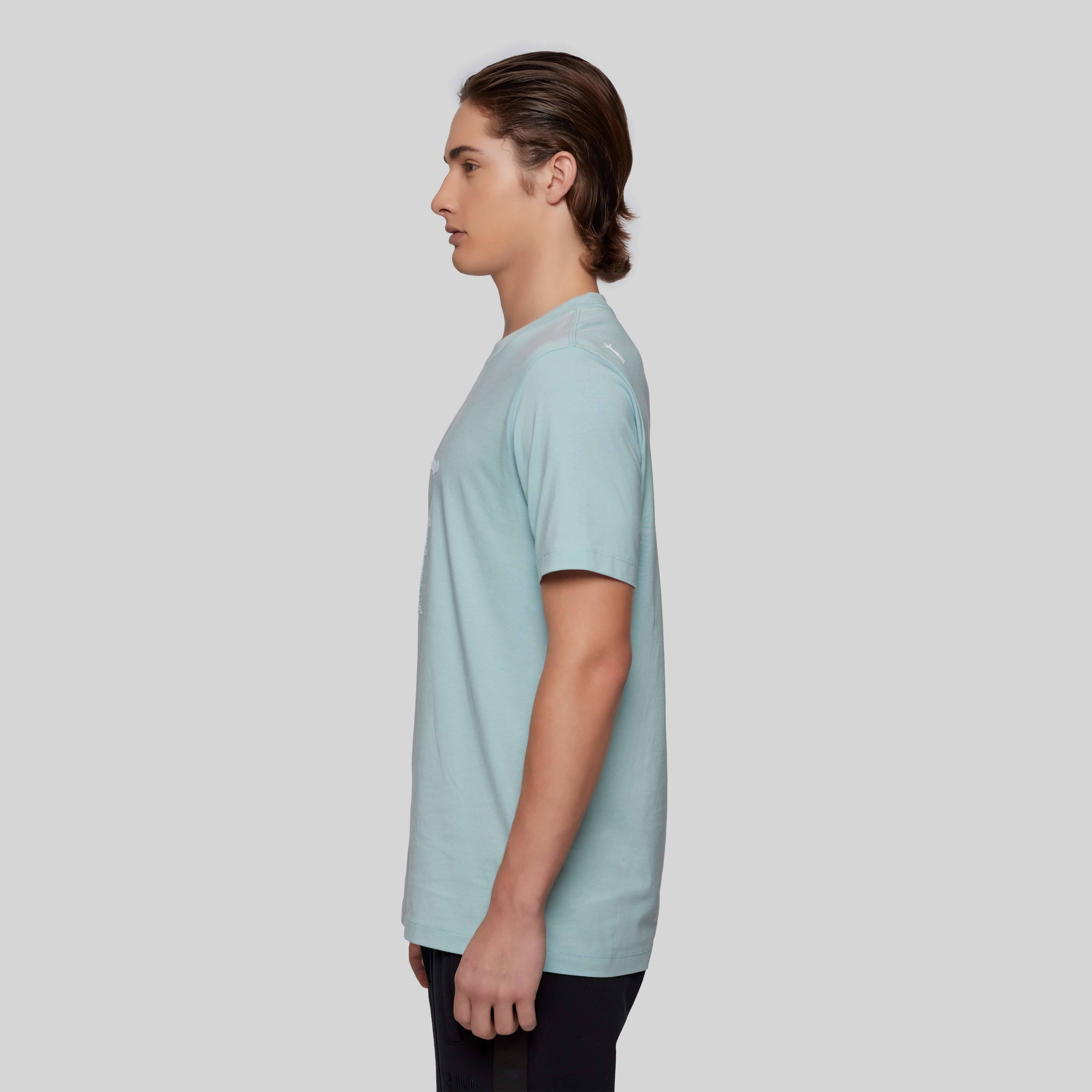 AEKA T-SHIRT MEN BABY BLUE | Monastery Couture