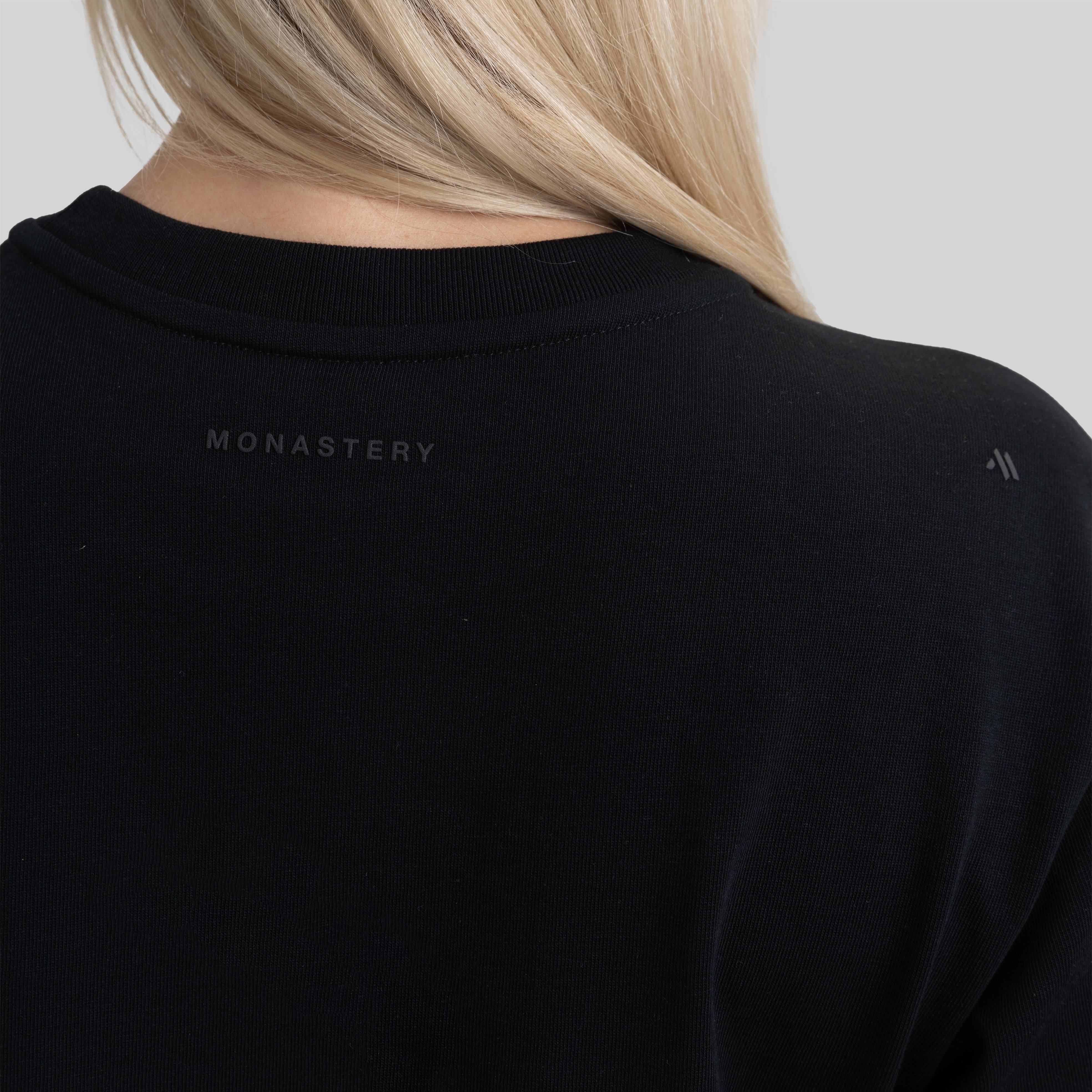 ALAIN CROP TOP BLACK | Monastery Couture