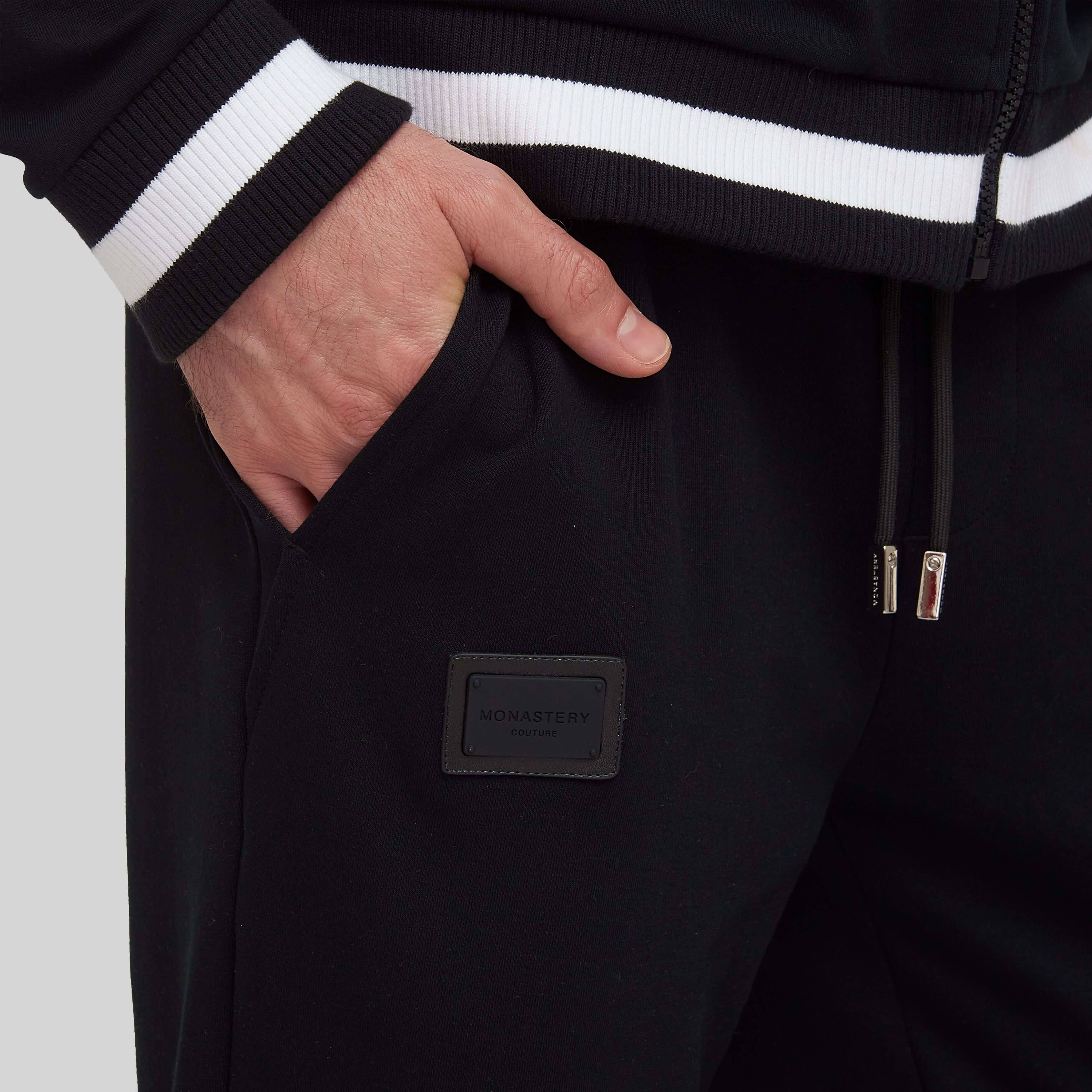 ANCYRUS BLACK SPORT TROUSERS - Monastery