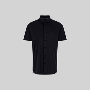 ASTON SHIRT SPORT SHORT SLEEVE BLACK | Monastery Couture