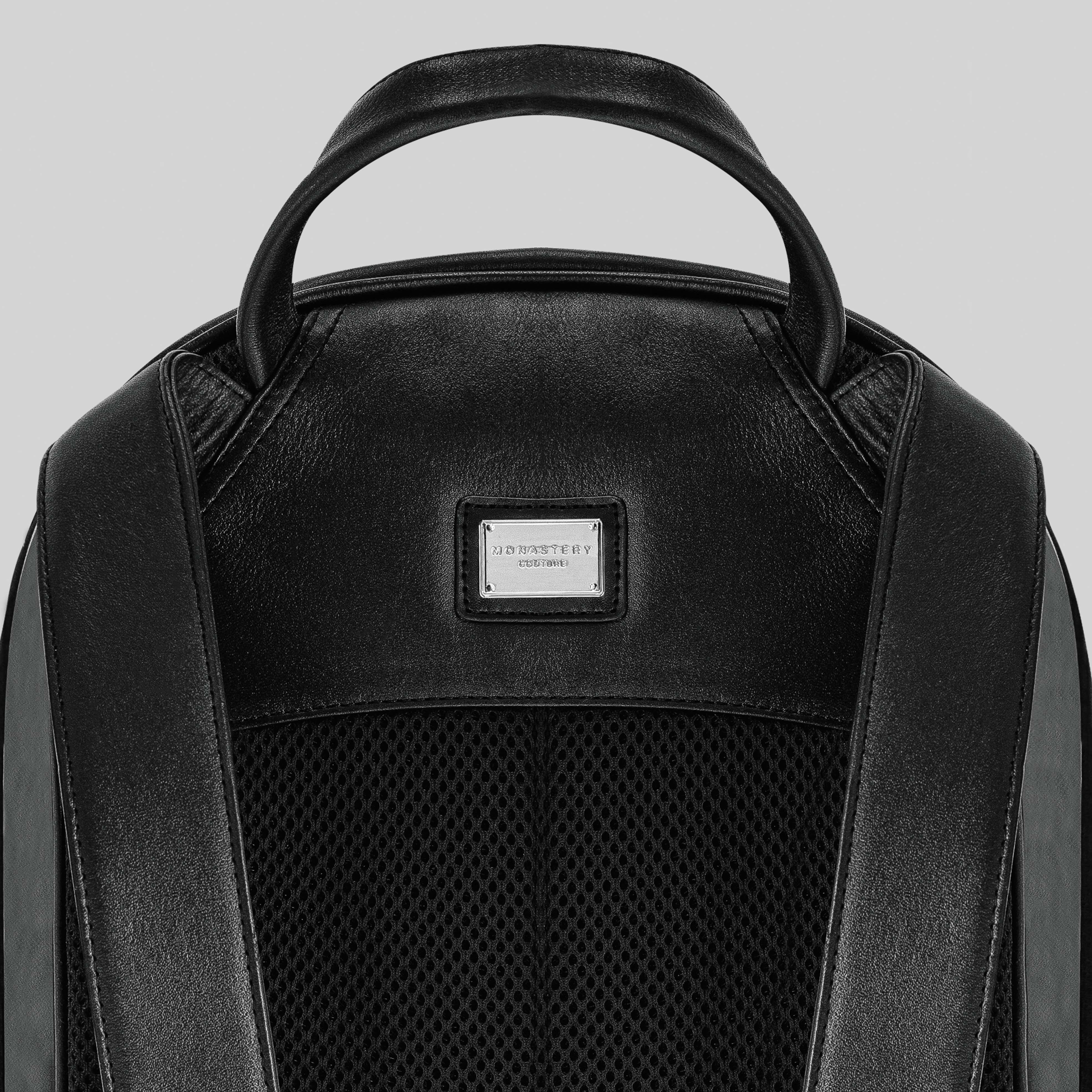 BOOT BACKPACK LEATHER BLACK - Monastery