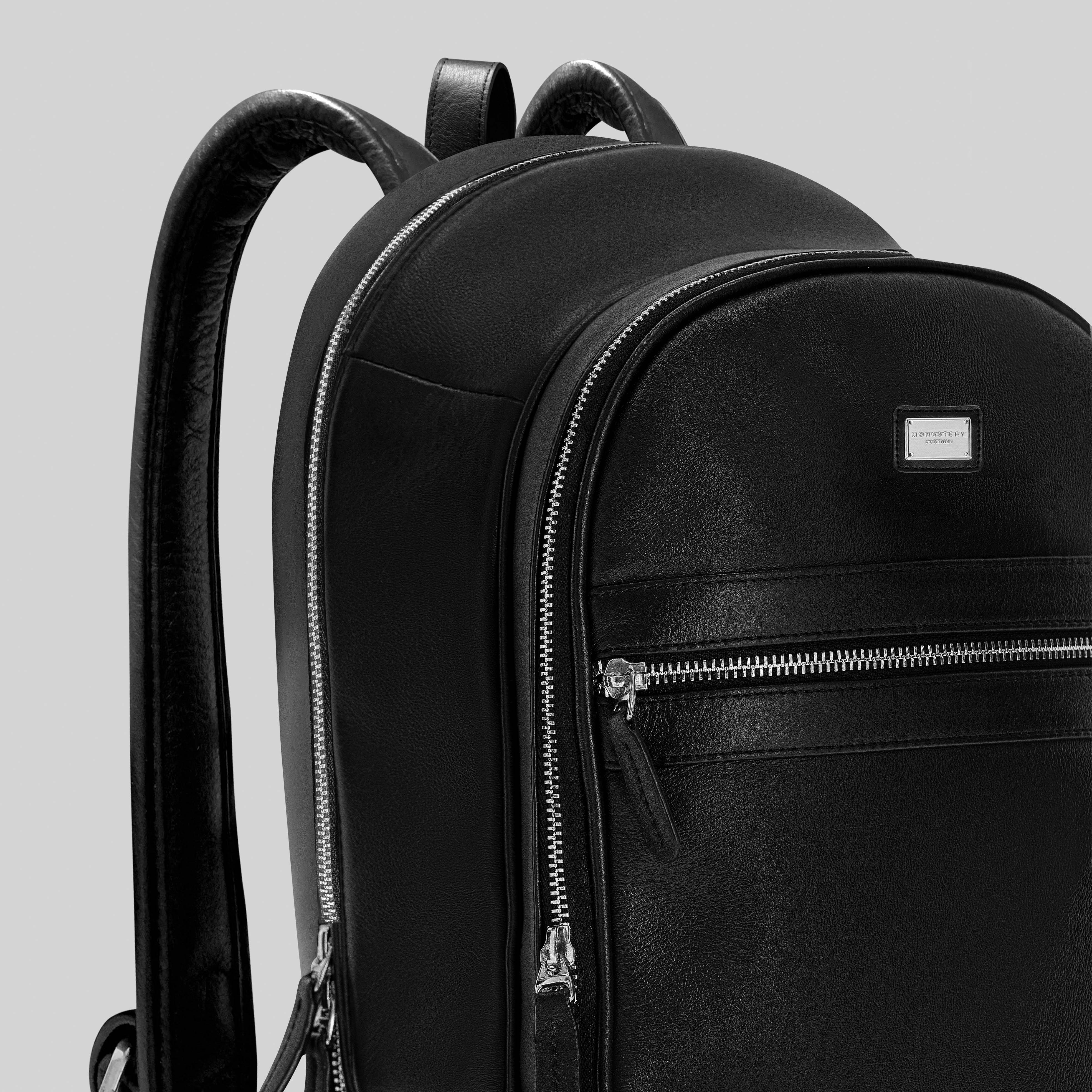 BOOT BACKPACK LEATHER BLACK - Monastery