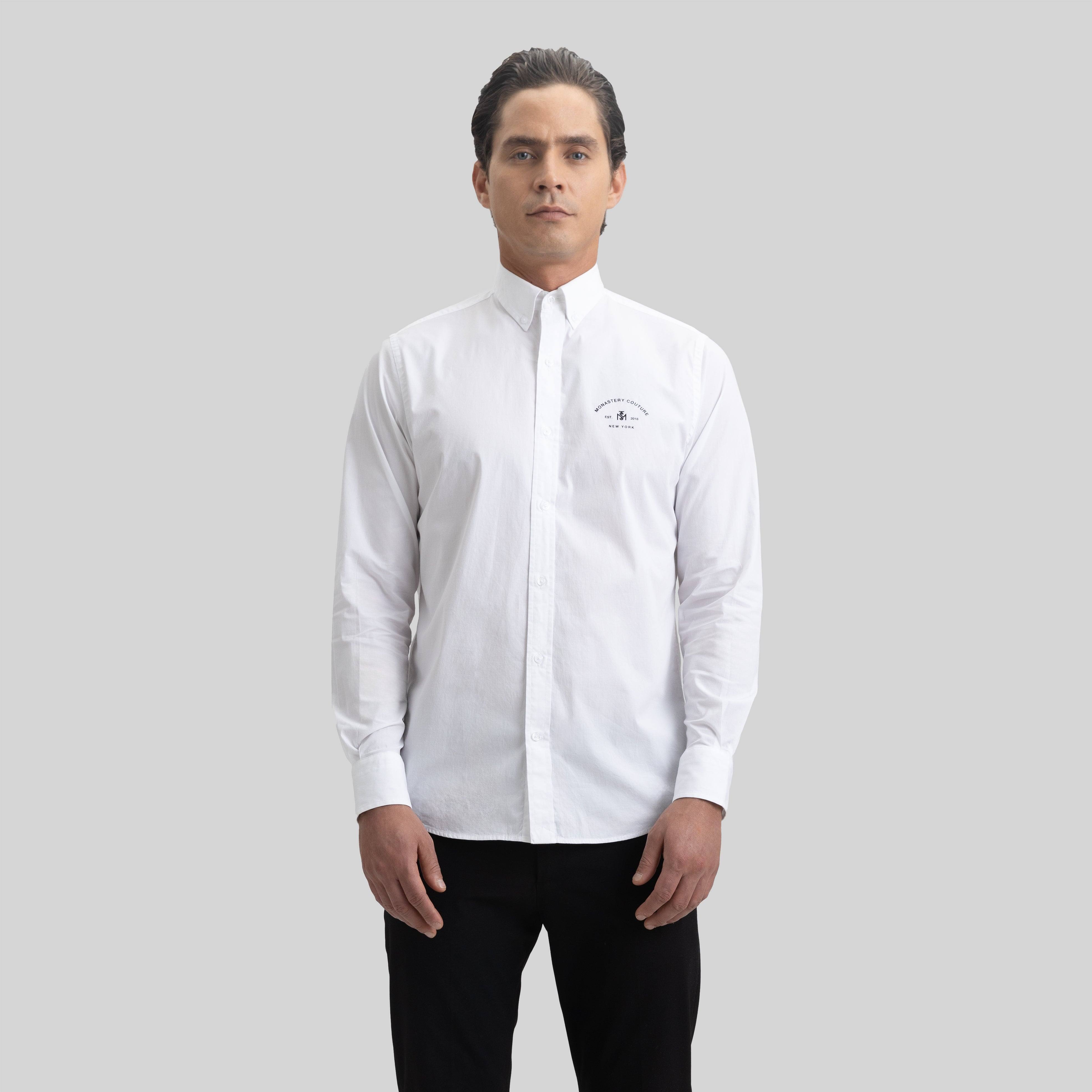 Camisa Blanca para Hombre Bugatti Monastery Couture Tienda Oficial Colombia