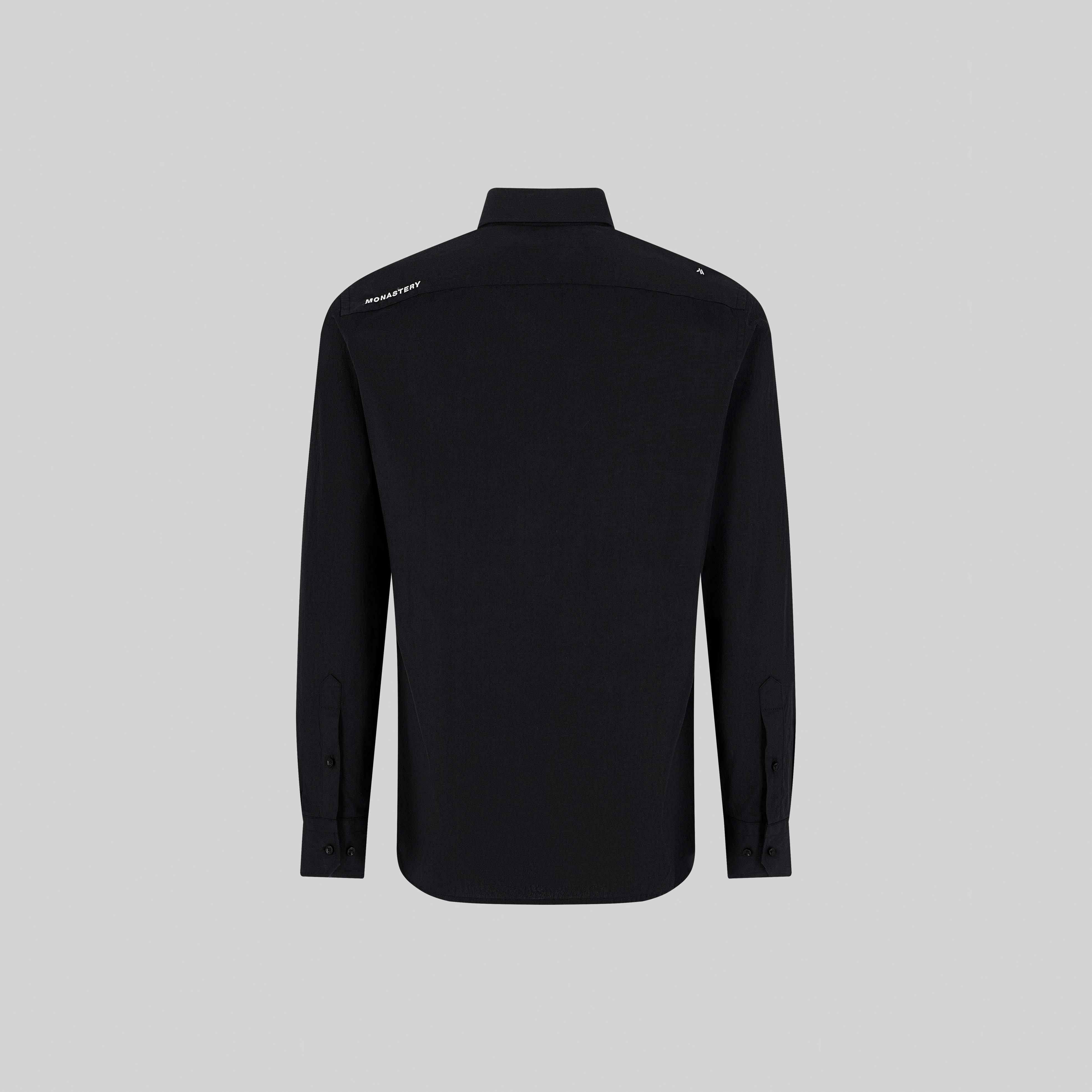 BUGATTI SHIRT LONG SLEEVE BLACK | Monastery Couture