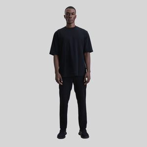 CRESCENT BLACK T-SHIRT OVERSIZE | Monastery Couture