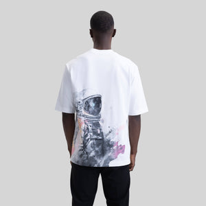 CRESCENT T-SHIRT OVERSIZE WHITE | Monastery Couture