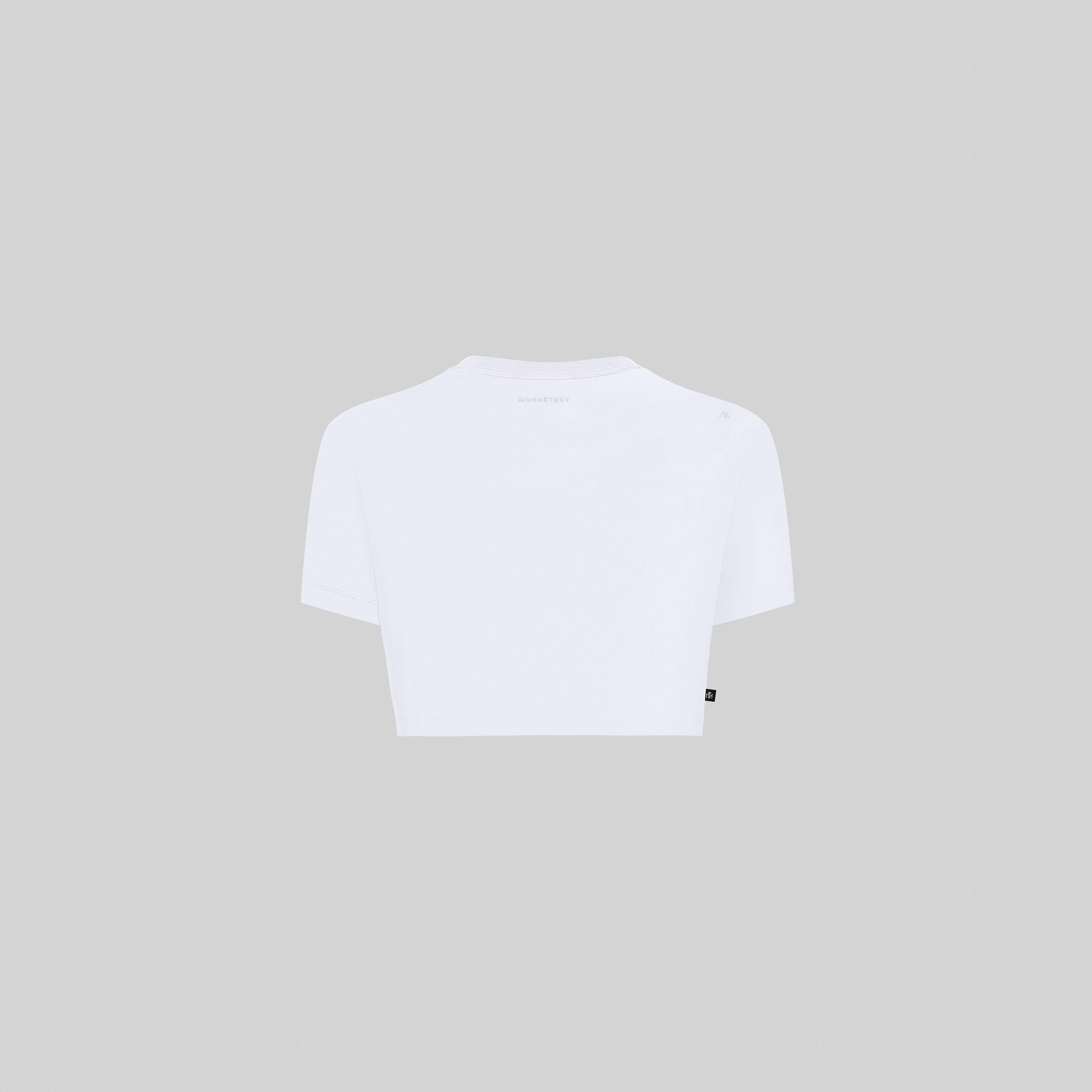 ALAIN CROP TOP WHITE | Monastery Couture