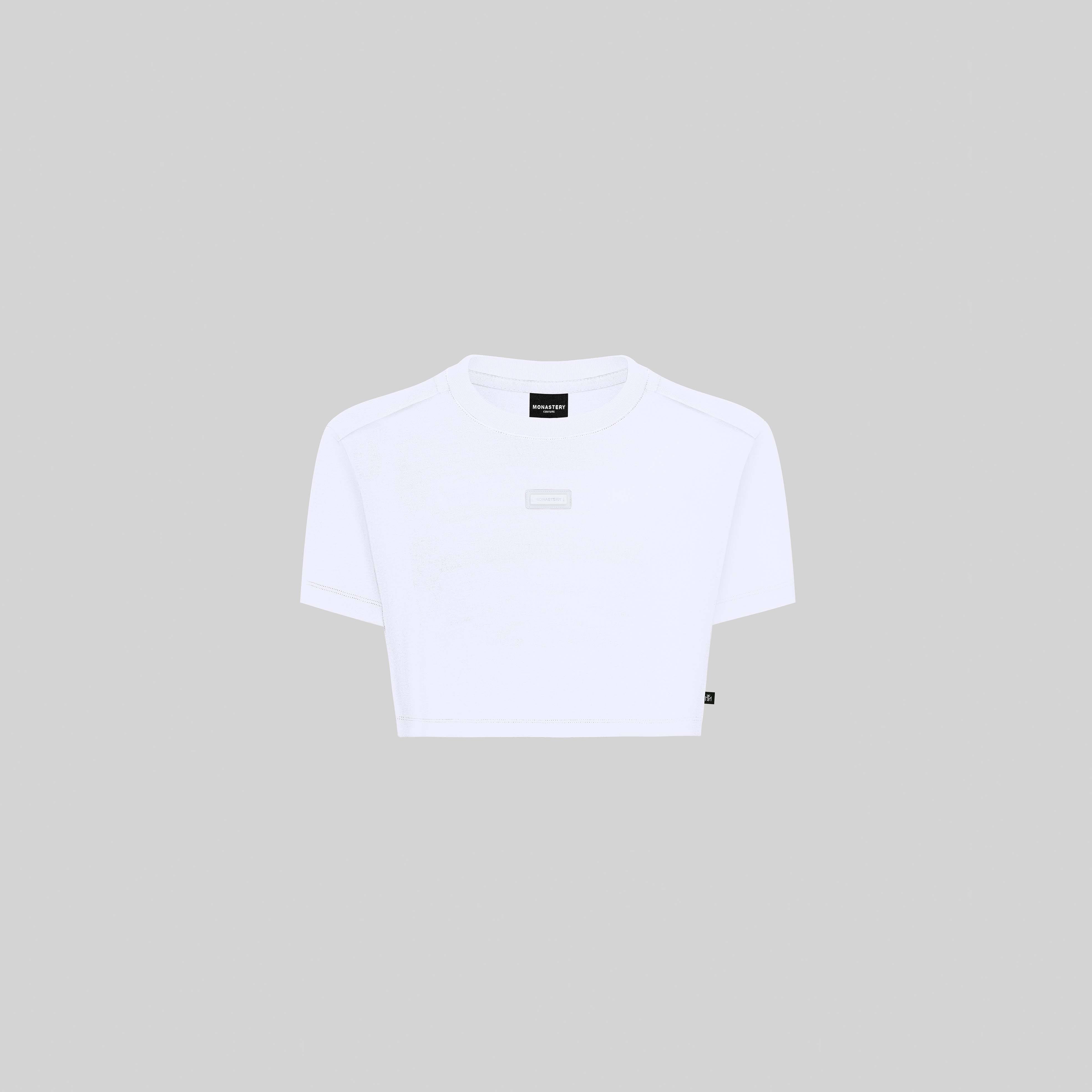 ANDRETTI CROP TOP WHITE | Monastery Couture