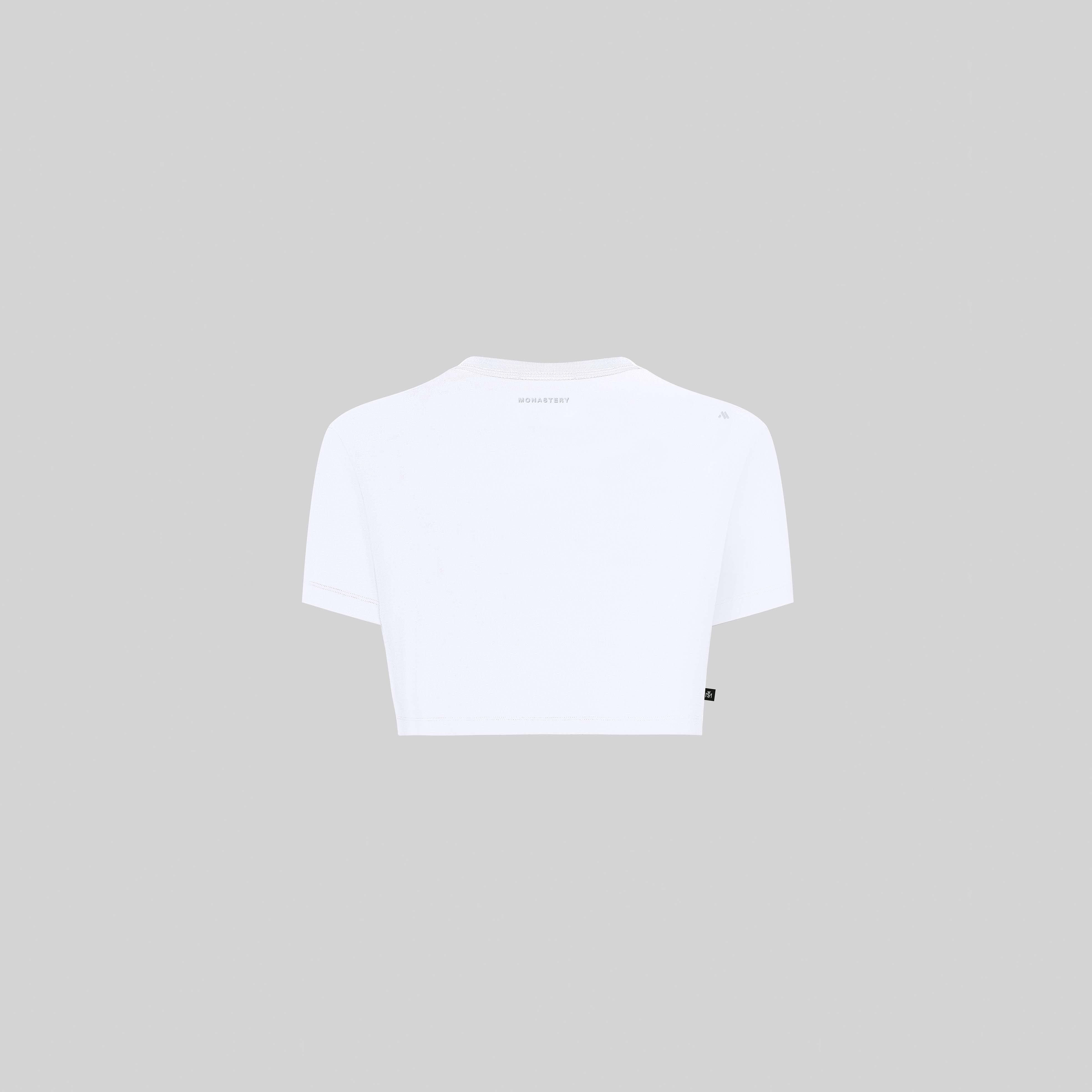 BENZ CROP TOP WHITE | Monastery Couture