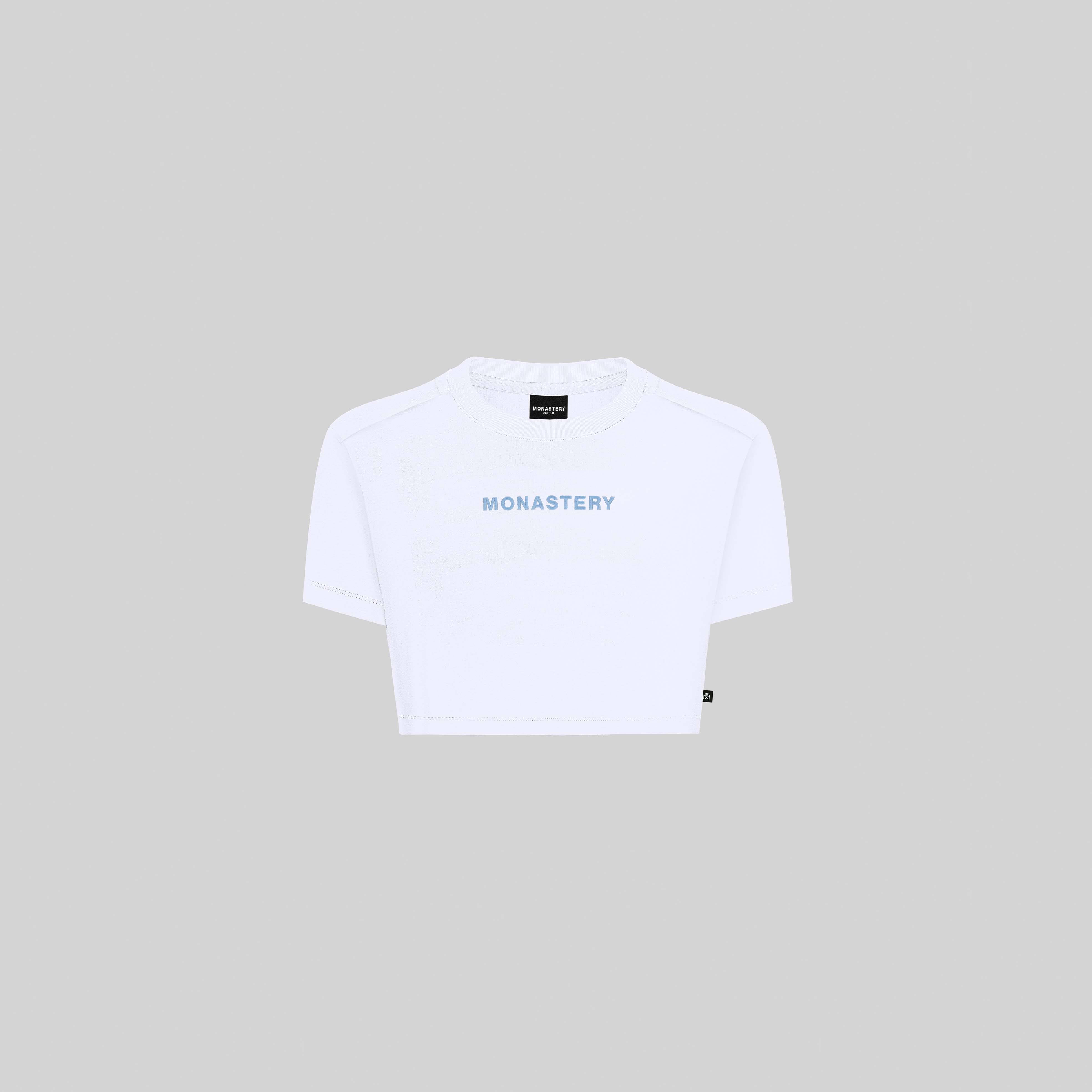 VETTEL CROP TOP WHITE | Monastery Couture