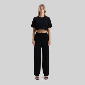 BENZ CROP TOP BLACK