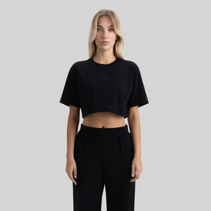 BENZ CROP TOP BLACK