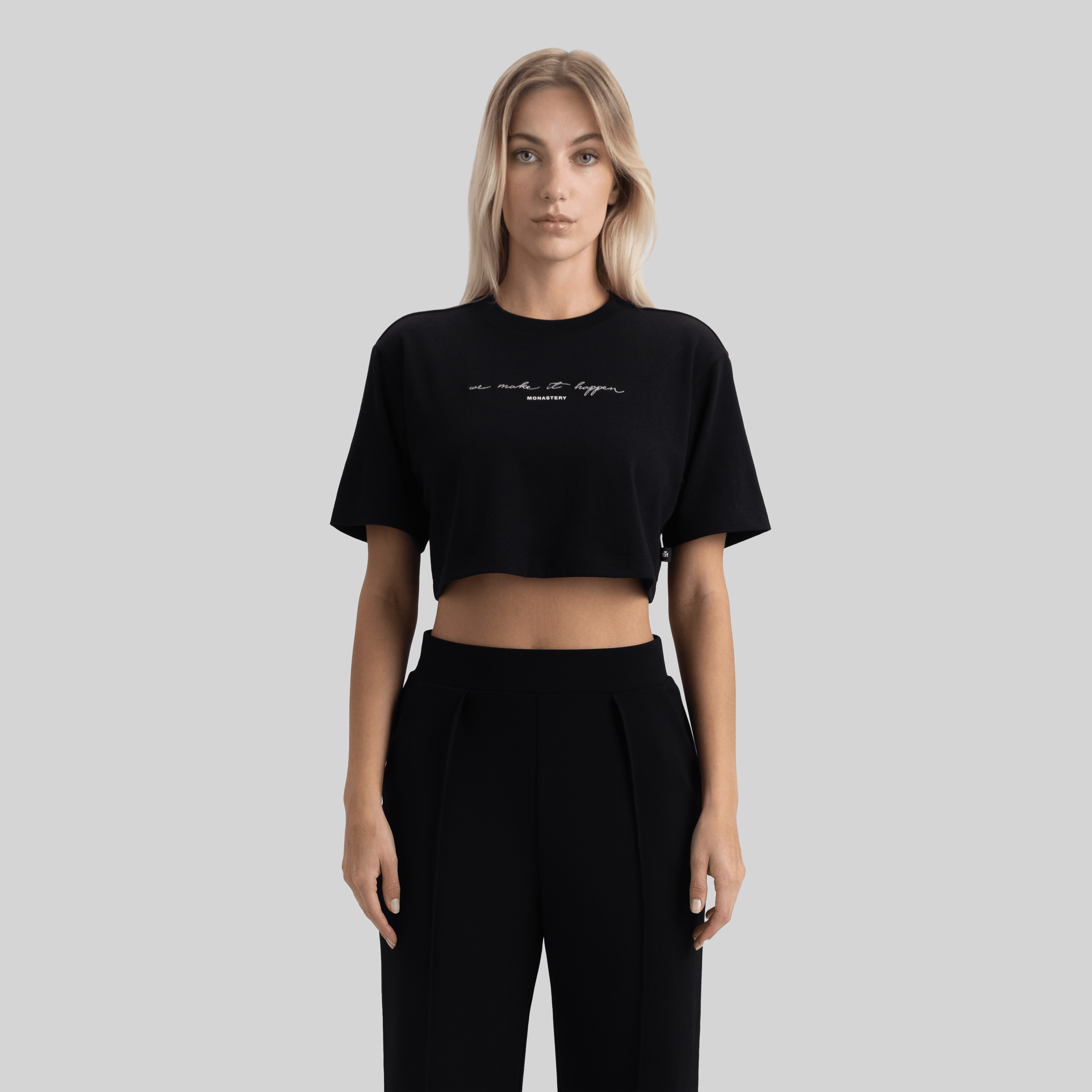 INVICTA CROP TOP BLACK - Monastery