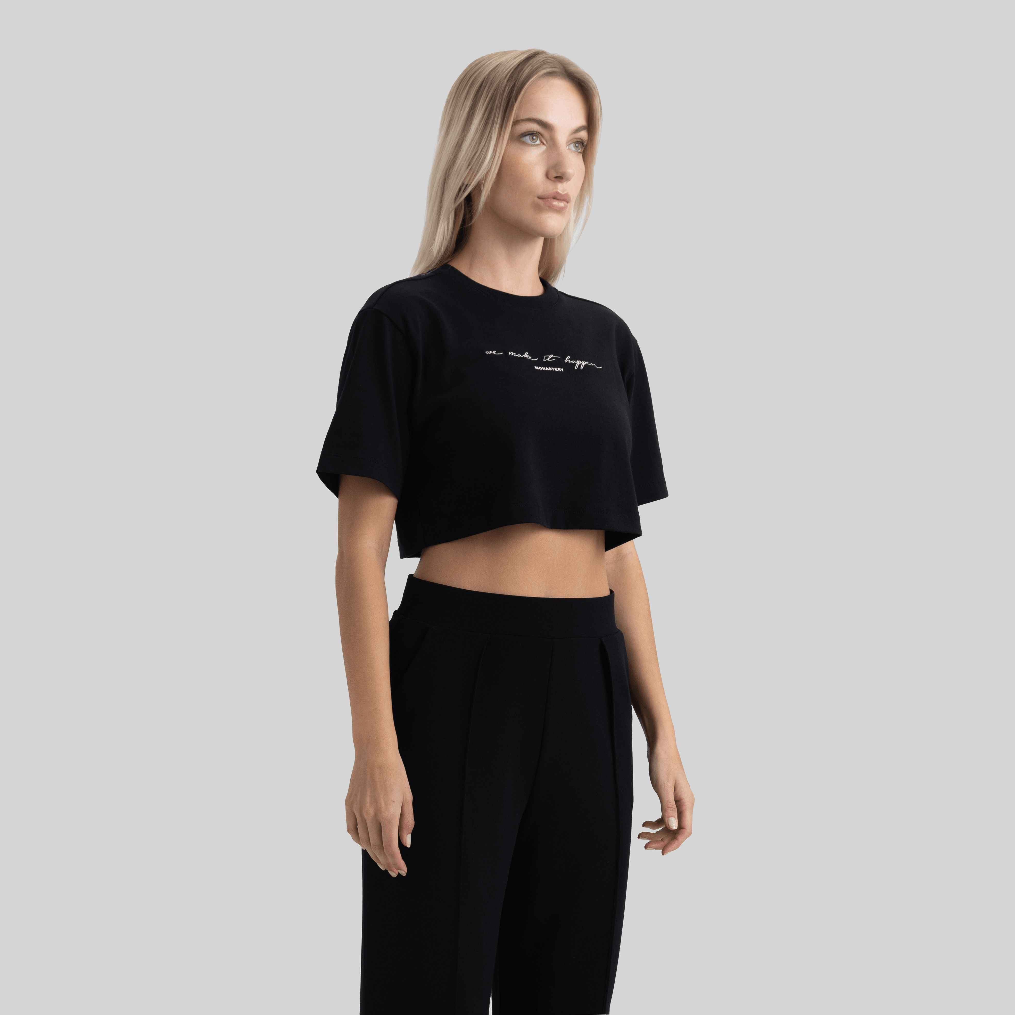 INVICTA CROP TOP BLACK - Monastery