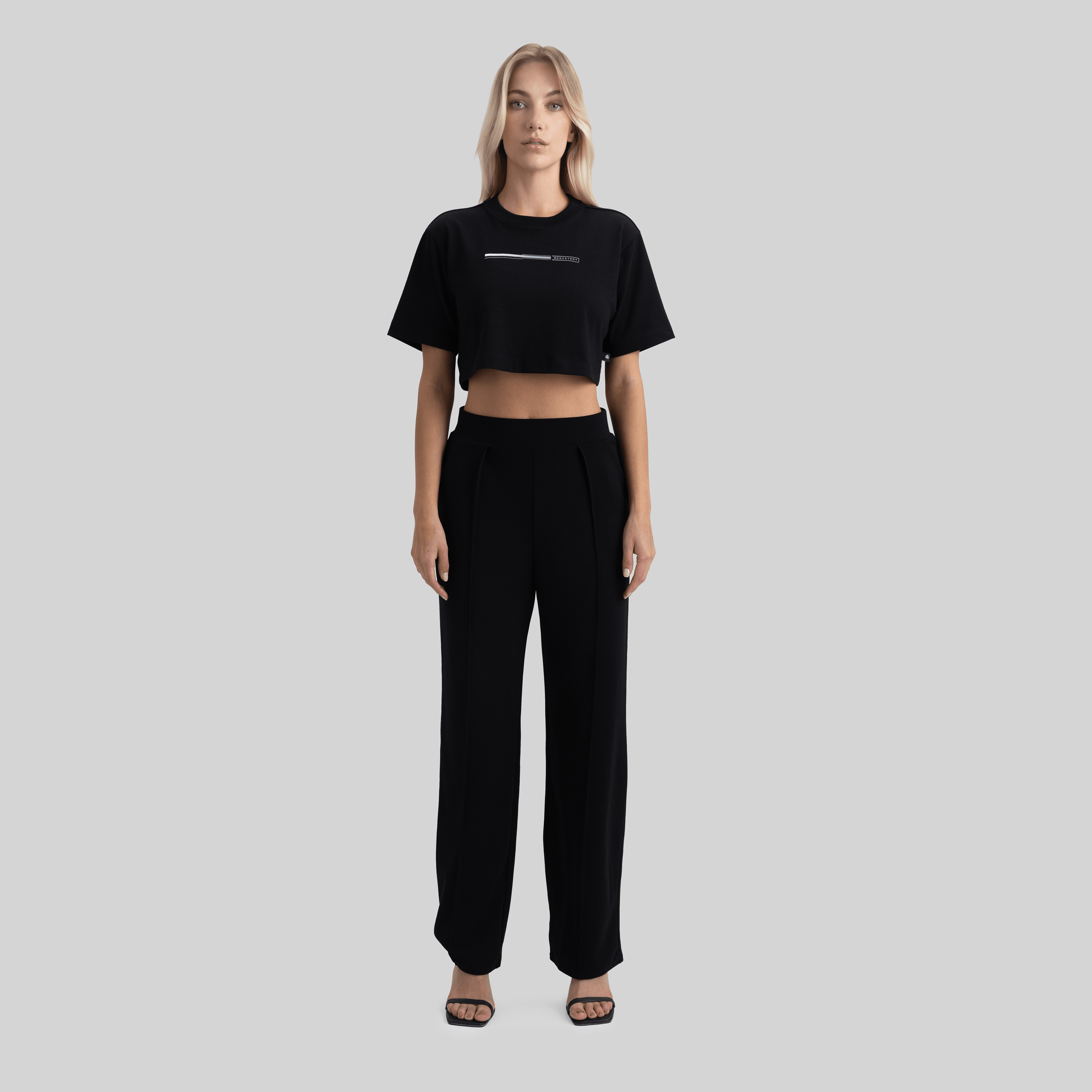 OPEL CROP TOP BLACK - Monastery