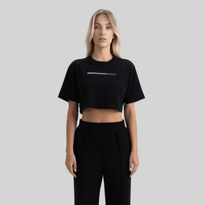 OPEL CROP TOP BLACK - Monastery