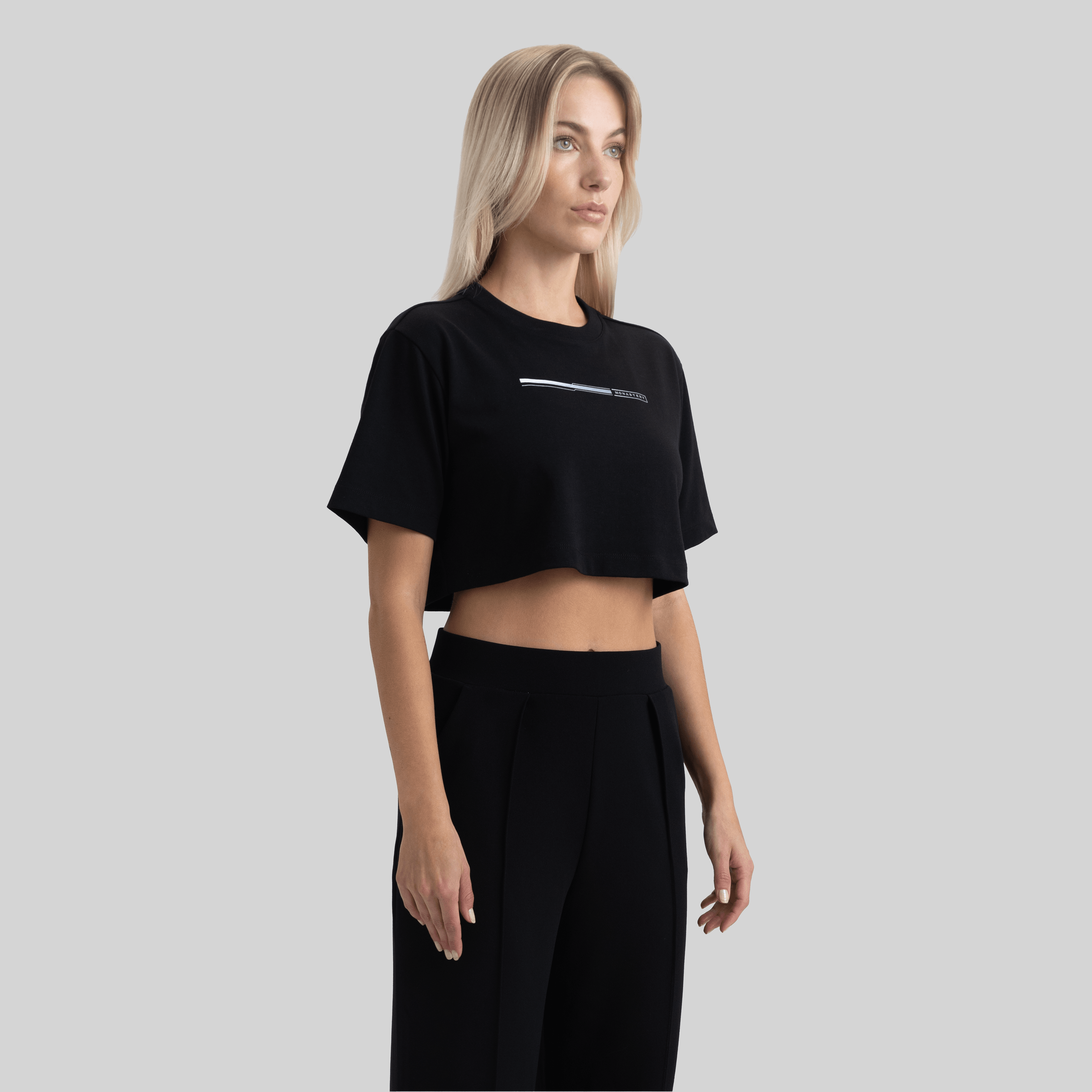 OPEL CROP TOP BLACK - Monastery