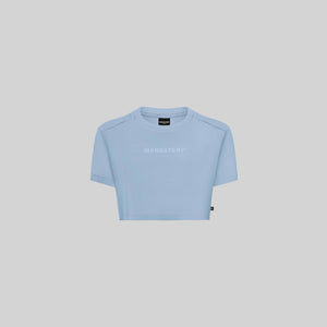 VETTEL CROP TOP FADED DENIM - Monastery