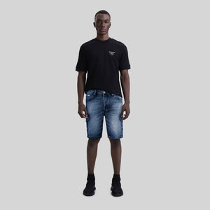 SPEED DENIM SHORT MEN BLUE - Monastery