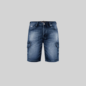 SPEED DENIM SHORT MEN BLUE - Monastery