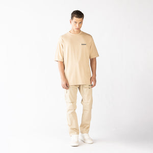 FOWLFIELD T-SHIRT OVERSIZED MEN IRISH CREAM - Monastery