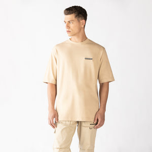 FOWLFIELD T-SHIRT OVERSIZED MEN IRISH CREAM - Monastery