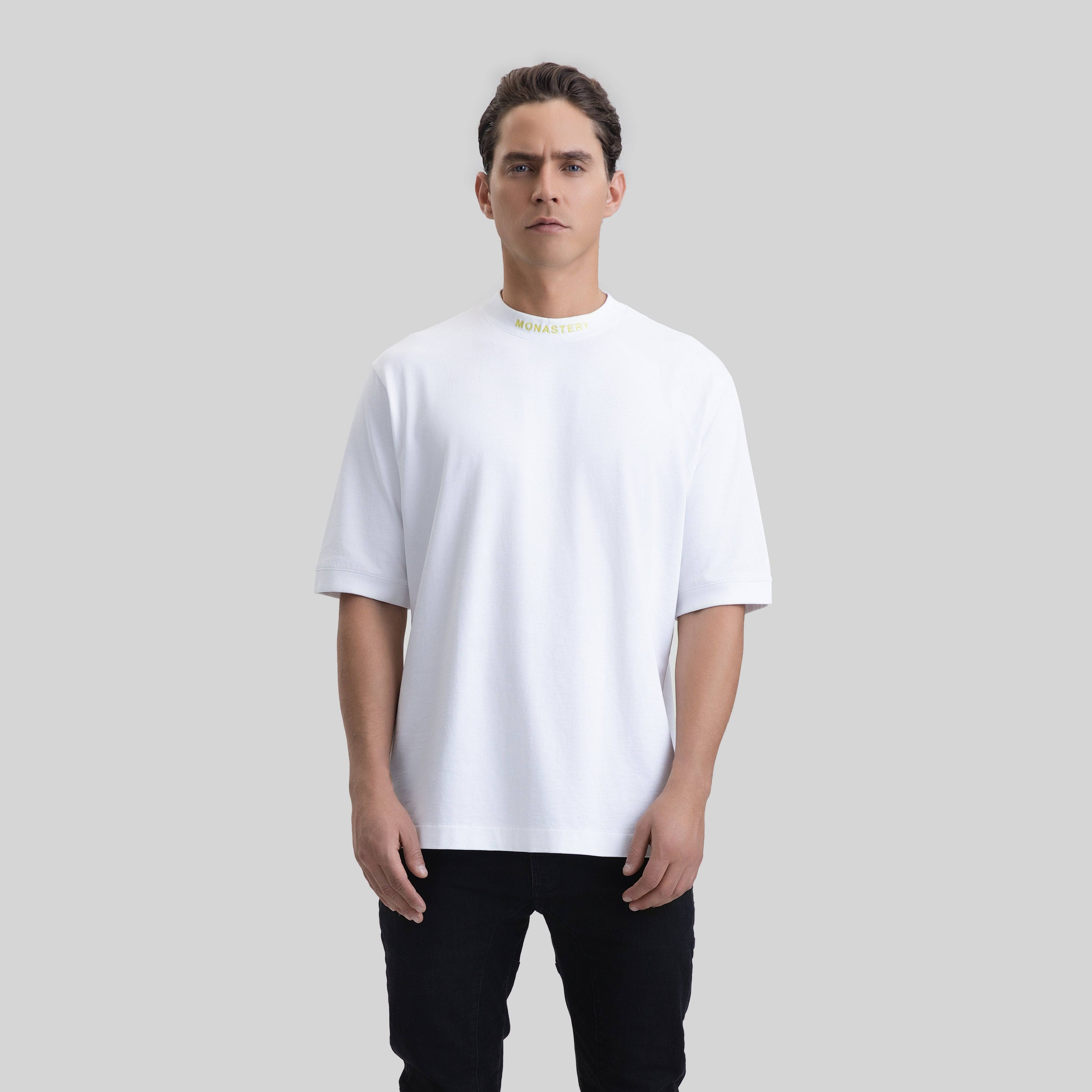 GEMITH T-SHIRT OVERSIZE WHITE | Monastery Couture