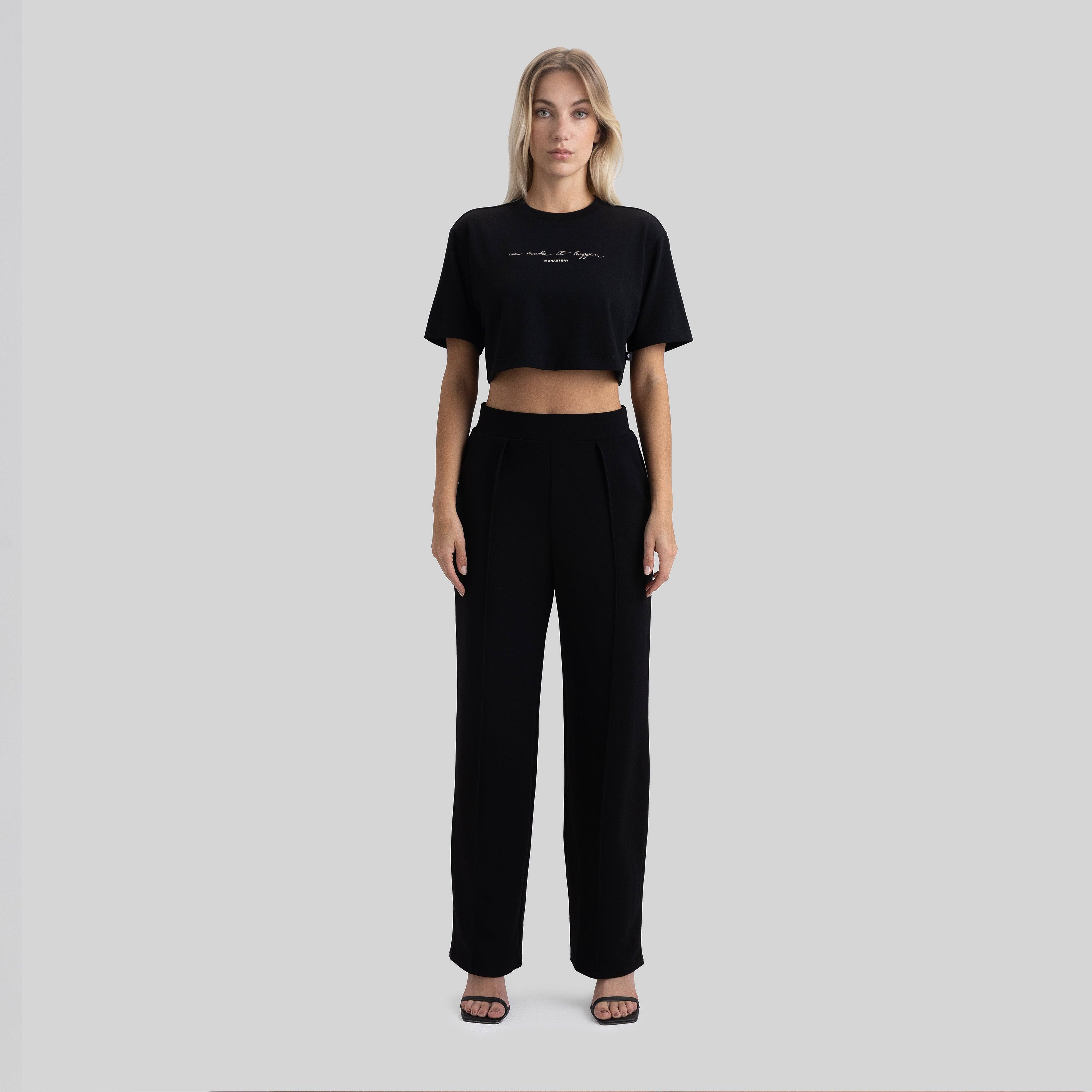 INVICTA CROP TOP BLACK - Monastery