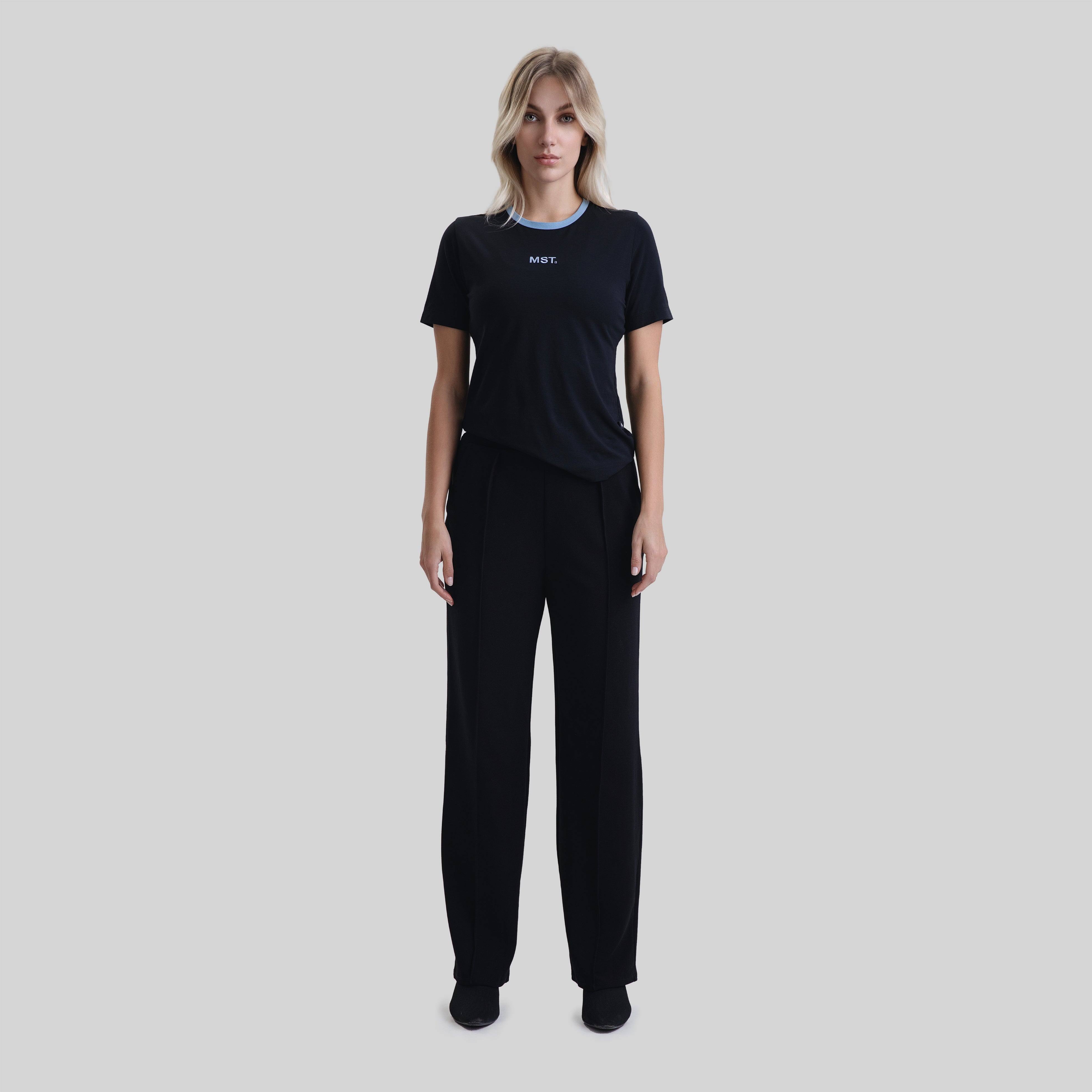 KOENI T-SHIRT WOMEN BLACK | Monastery Couture