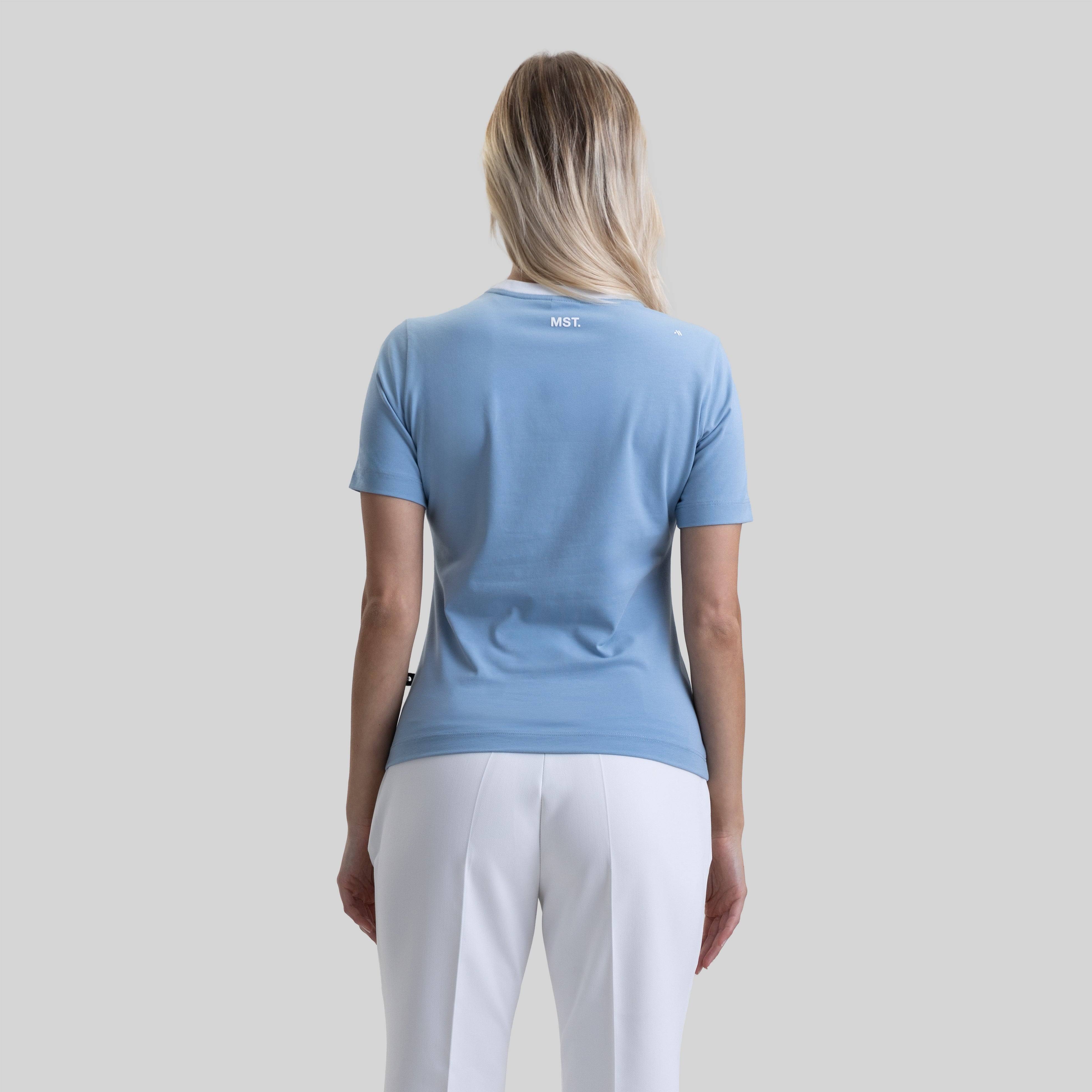 KOENI T-SHIRT WOMEN FADED DENIM | Monastery Couture