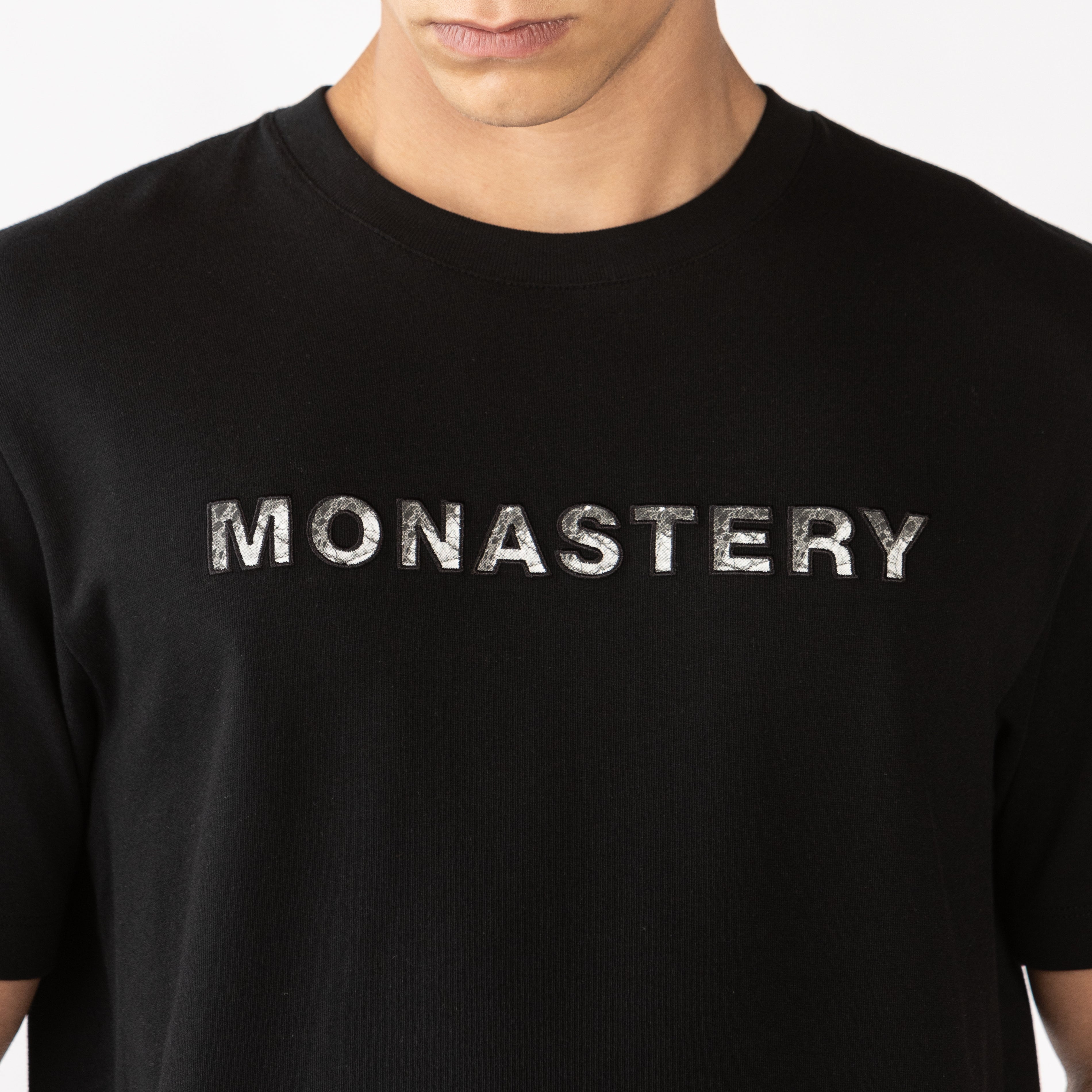 MARBRER T-SHIRT MEN BLACK - Monastery