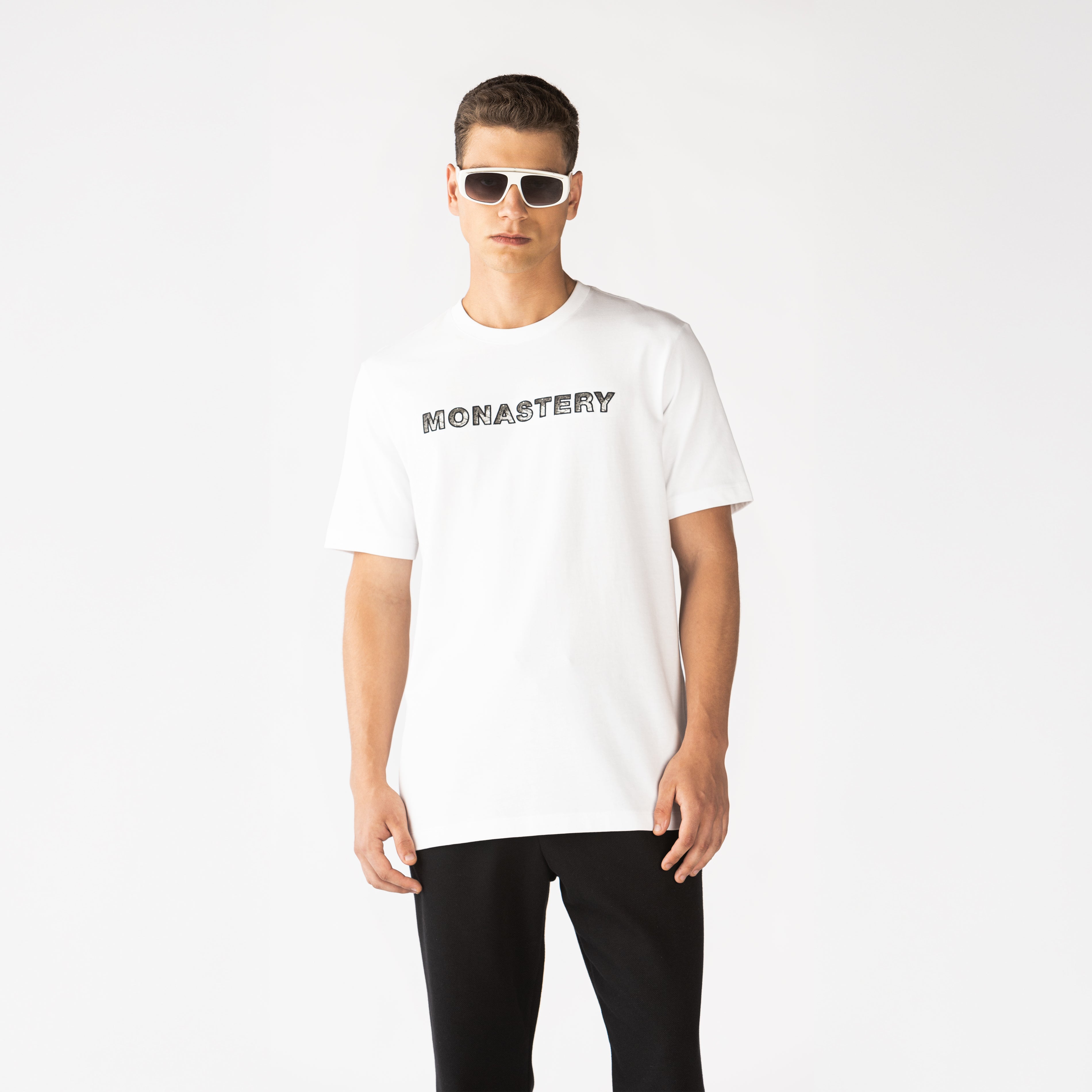 MARBRER T-SHIRT MEN WHITE - Monastery