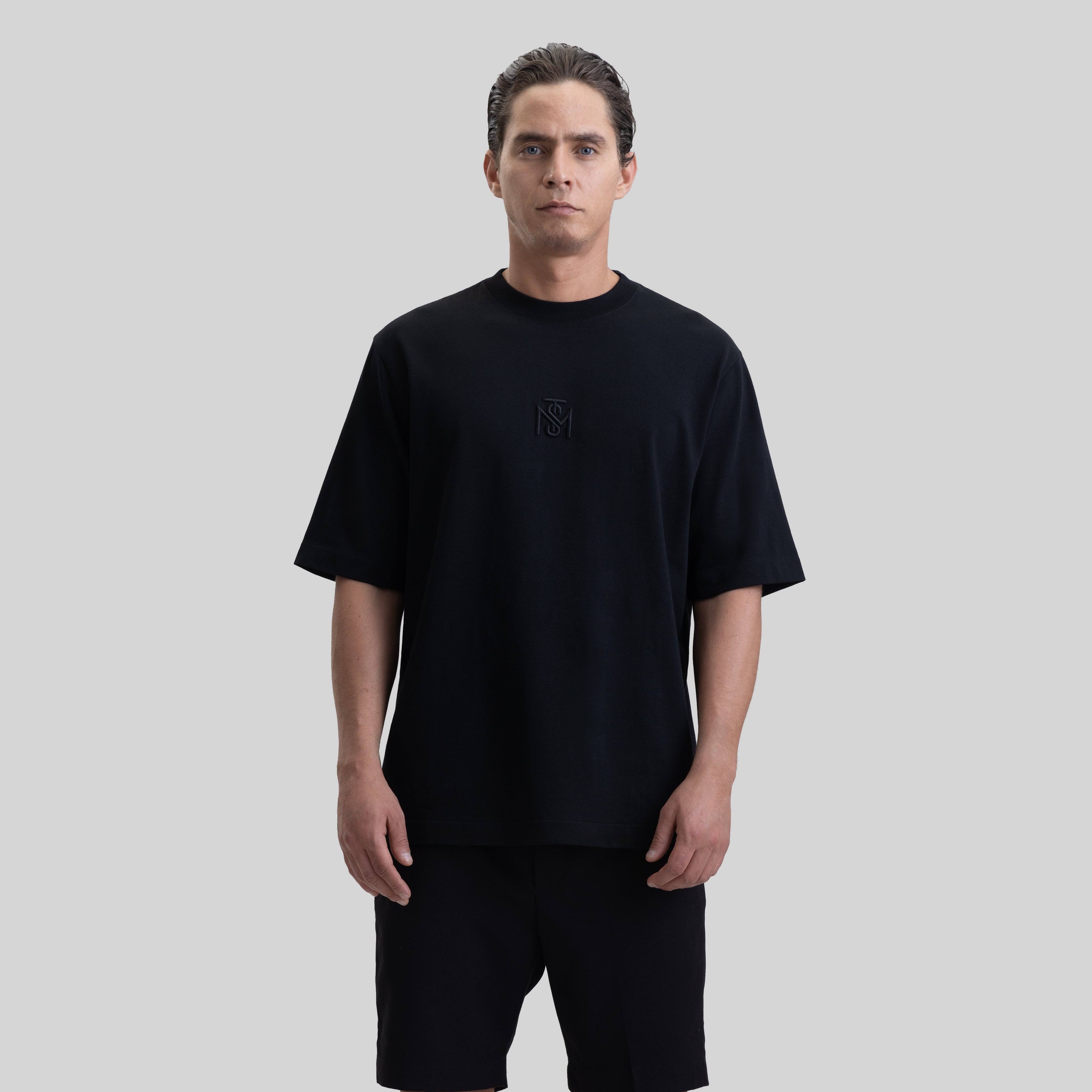 LISTER T-SHIRT OVERSIZE BLACK | Monastery Couture