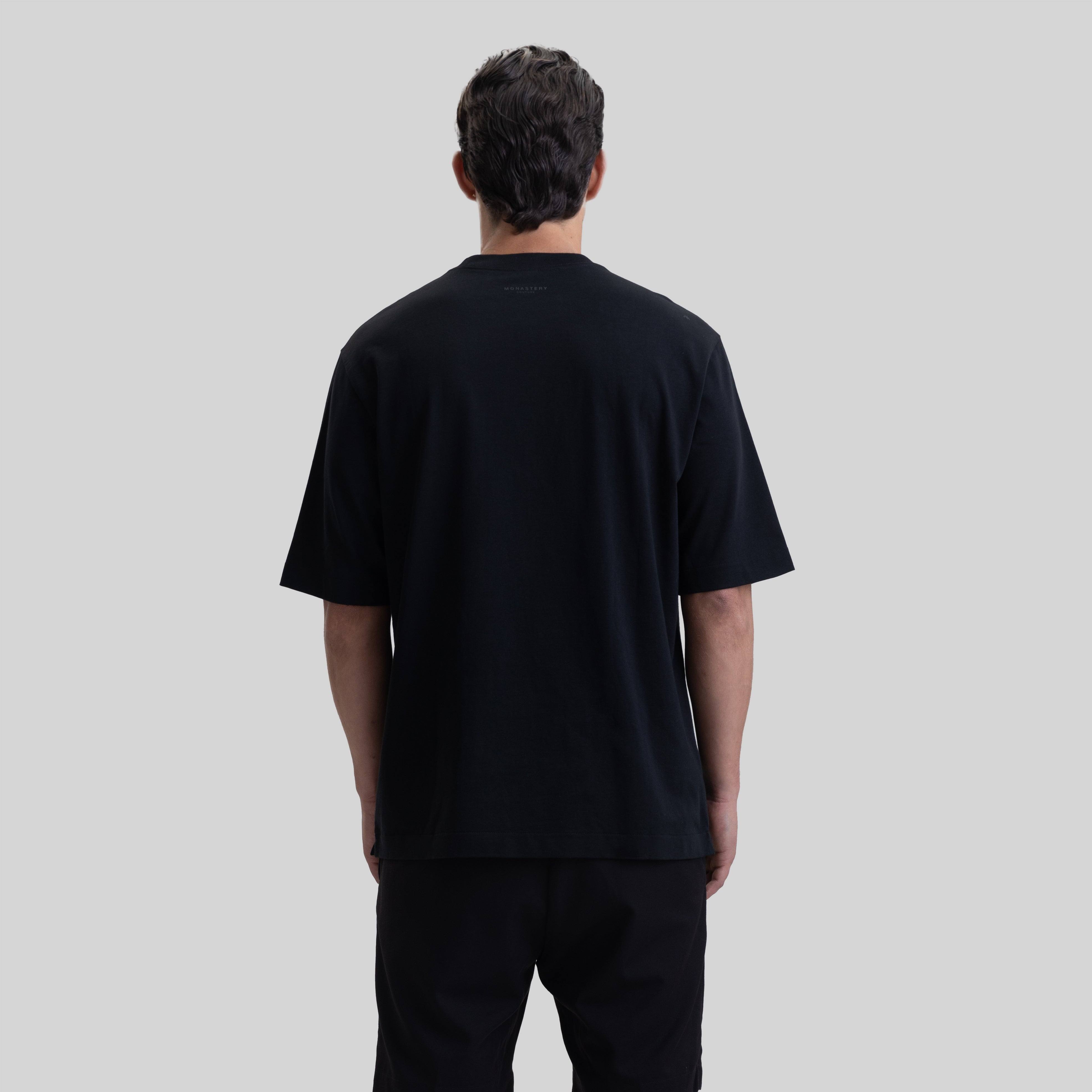 LISTER T-SHIRT OVERSIZE BLACK | Monastery Couture