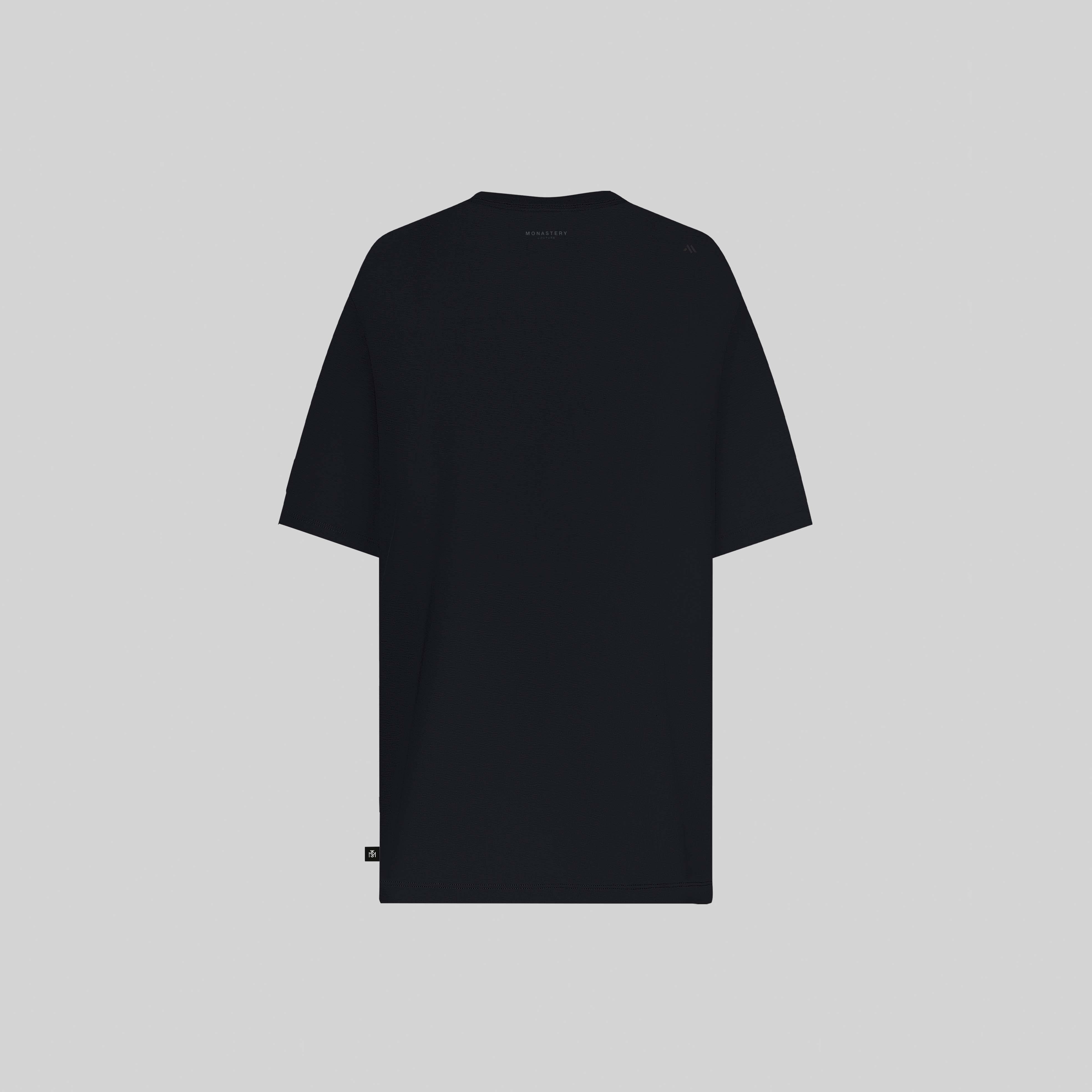 LISTER T-SHIRT OVERSIZE BLACK | Monastery Couture