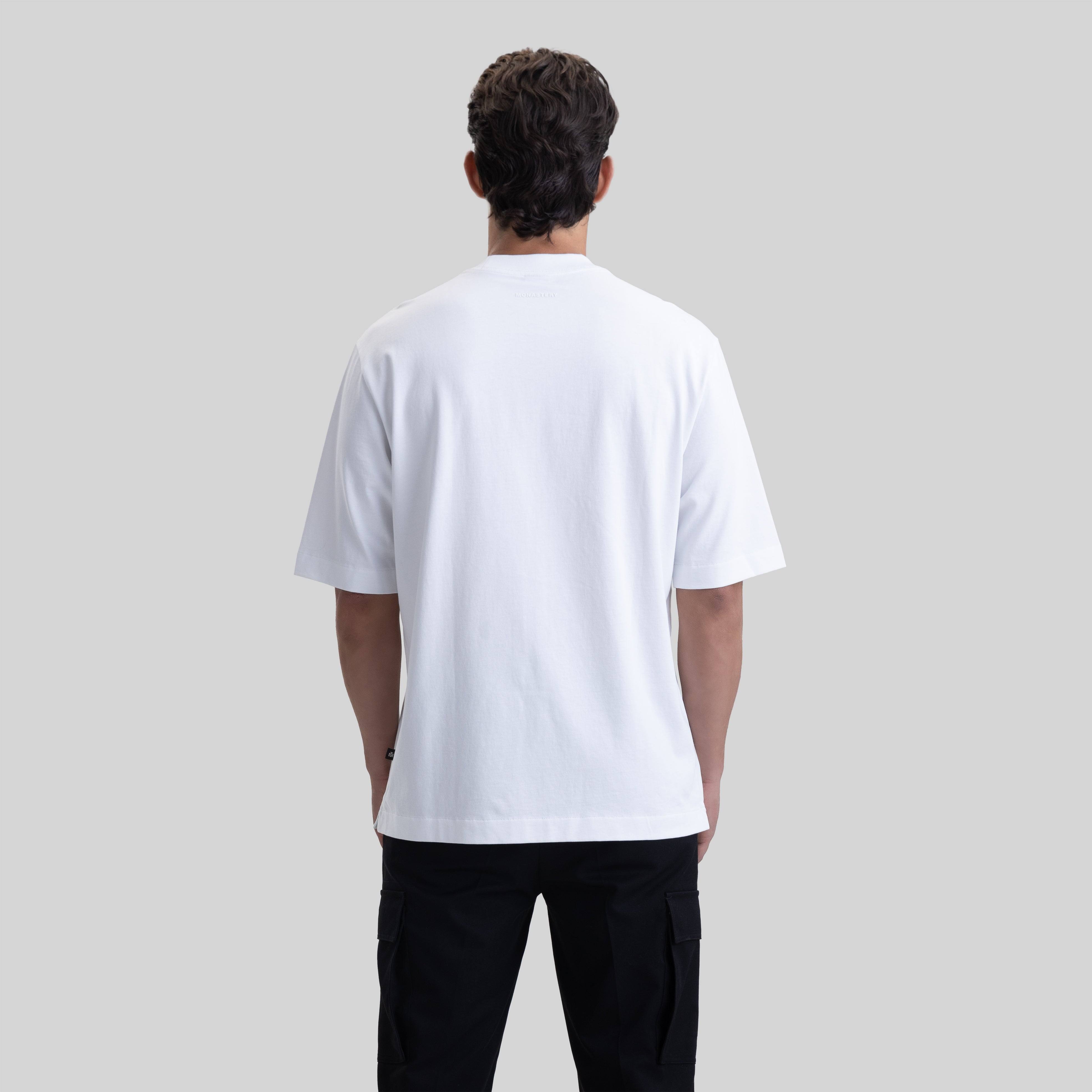 SAICLOP T-SHIRT OVERSIZE WHITE | Monastery Couture