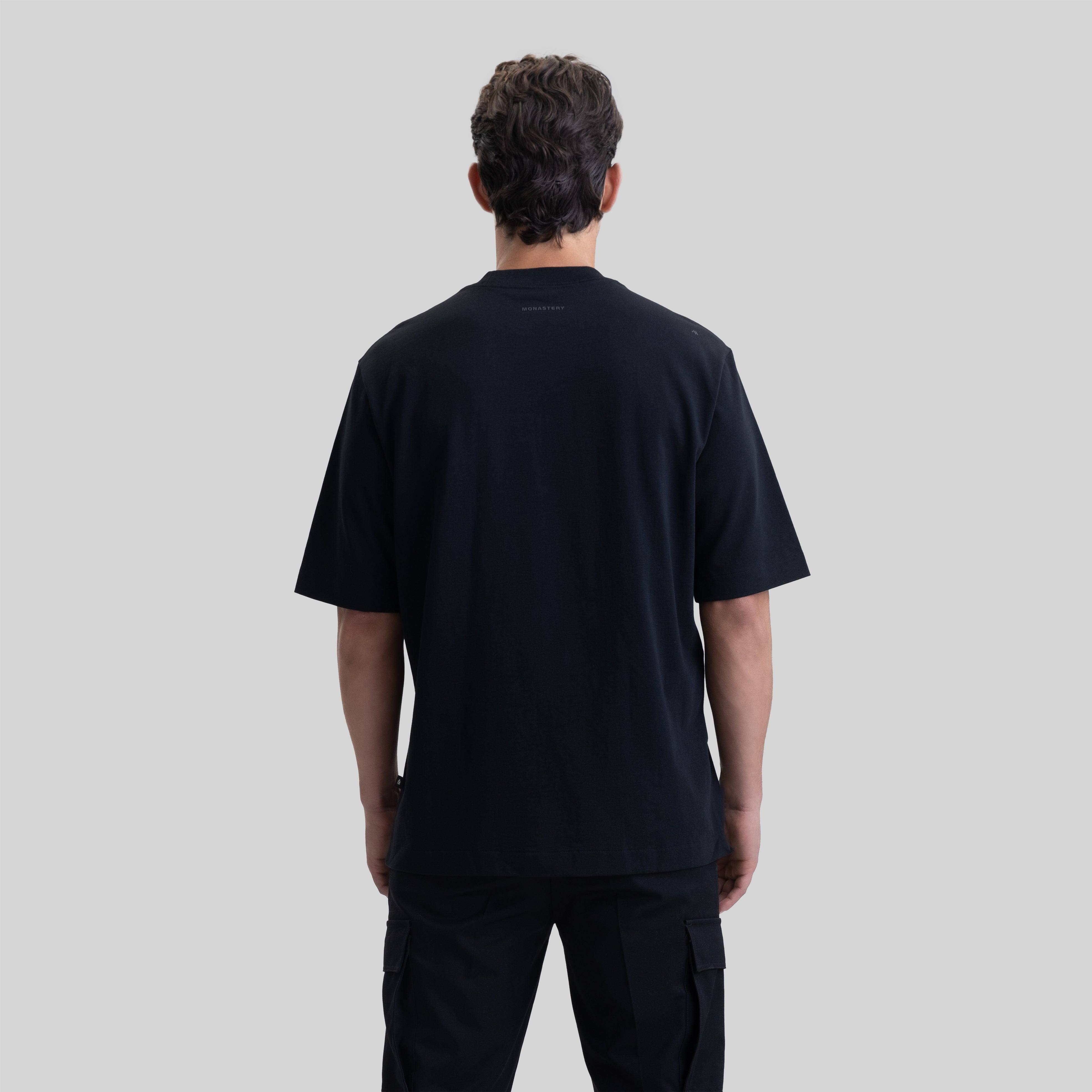 SAICLOP T-SHIRT OVERSIZE BLACK | Monastery Couture