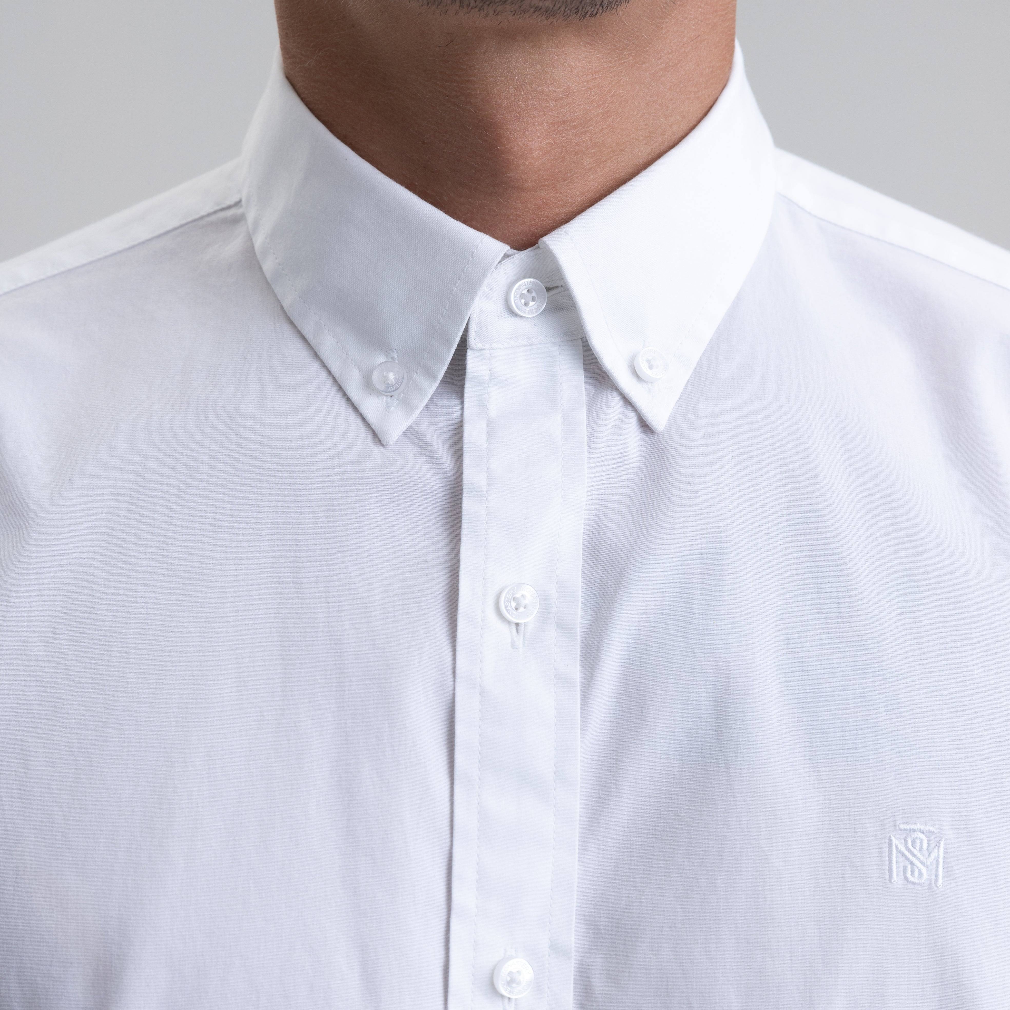 ASTON SHIRT SPORT SHORT SLEEVE WHITE | Monastery Couture