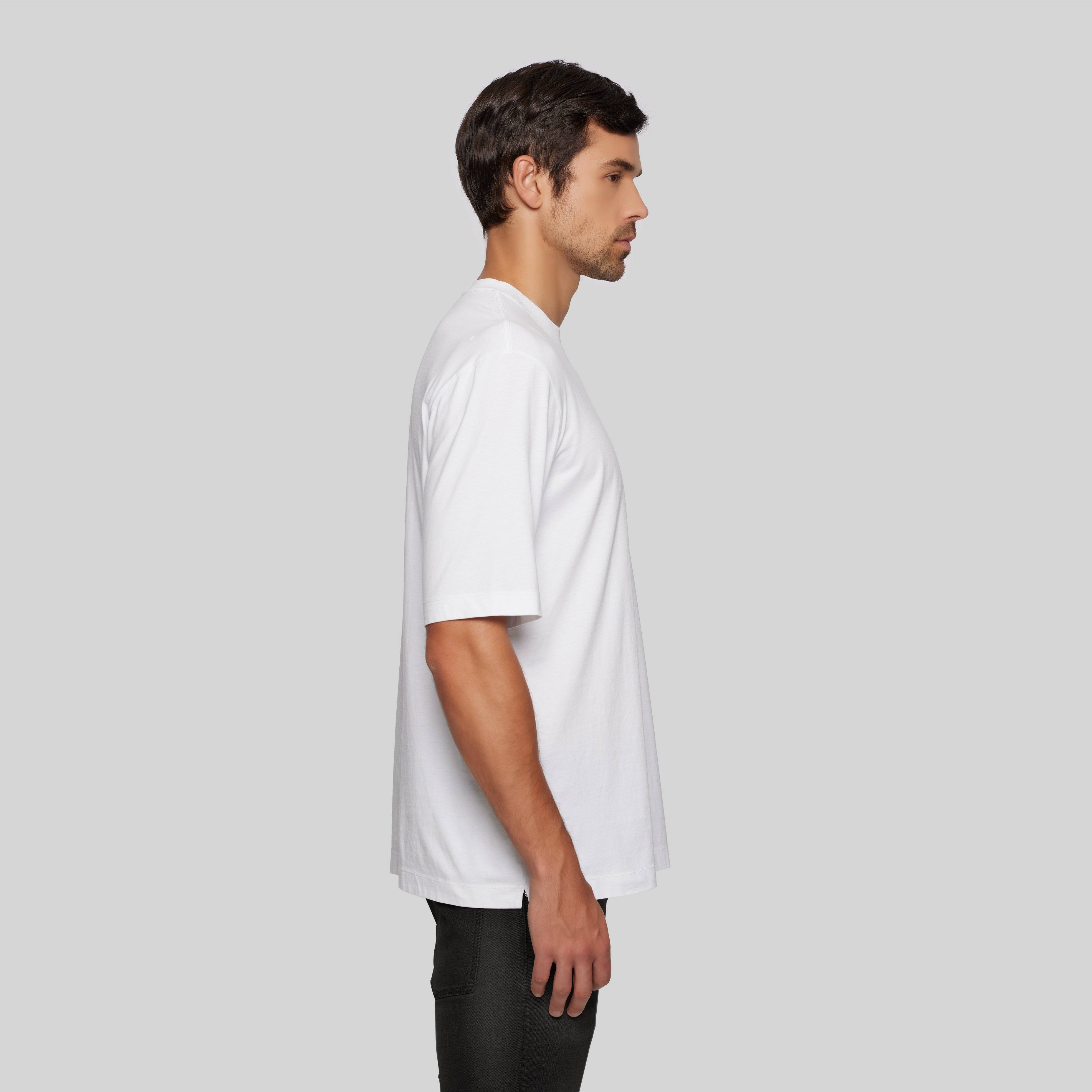 SILON WHITE T-SHIRT OVERSIZE | Monastery Couture