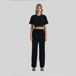 SKODA CROP TOP BLACK - Monastery