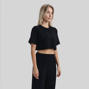 SKODA CROP TOP BLACK - Monastery