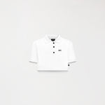 SUTTON POLO CROP TOP WOMEN WHITE