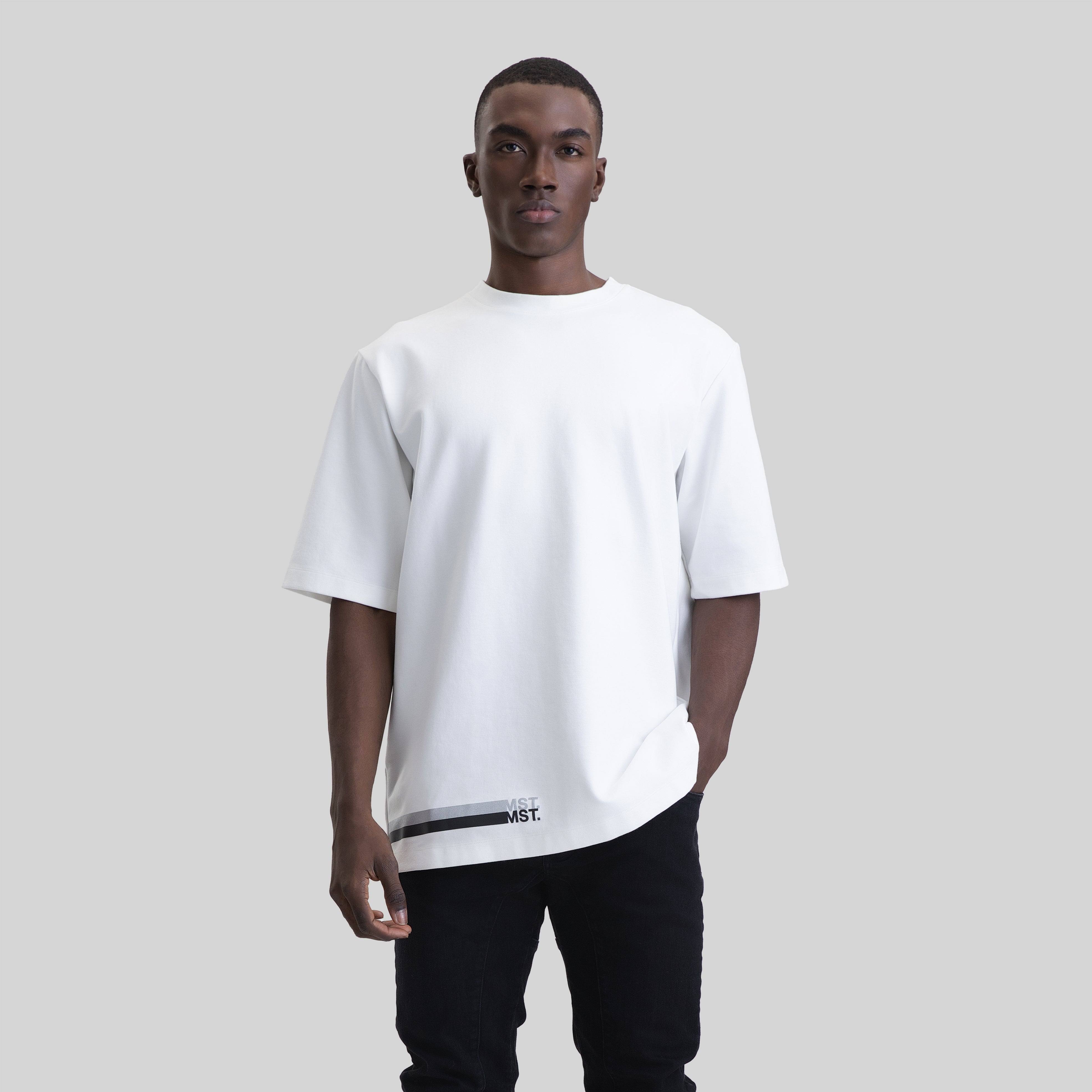 VORTEX T-SHIRT OVERSIZE WHITE - Monastery