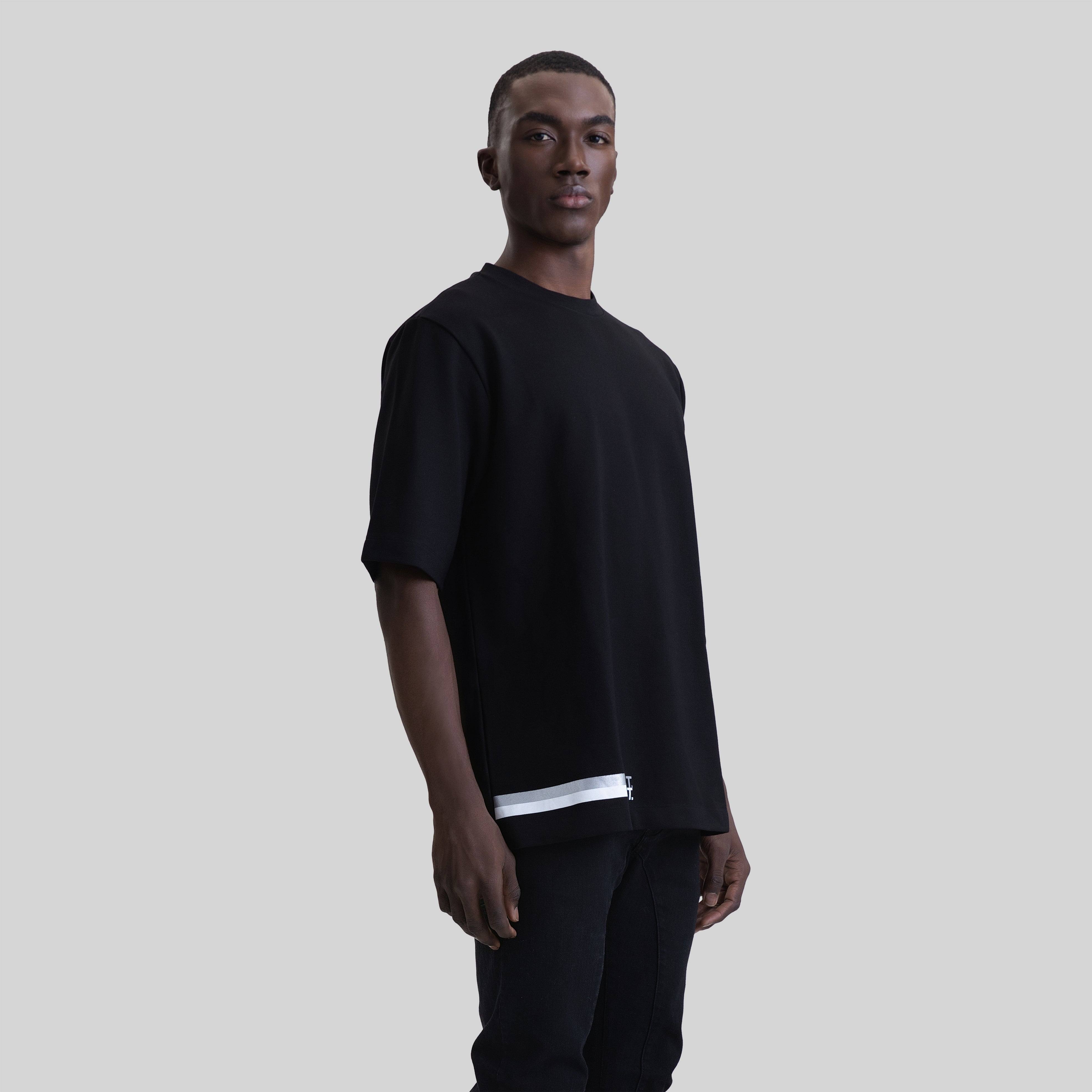 VORTEX T-SHIRT OVERSIZE BLACK | Monastery Couture