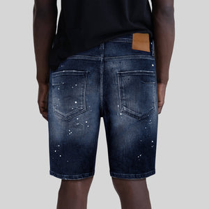 WHEELS DENIM SHORT MEN BLUE DENIM - Monastery