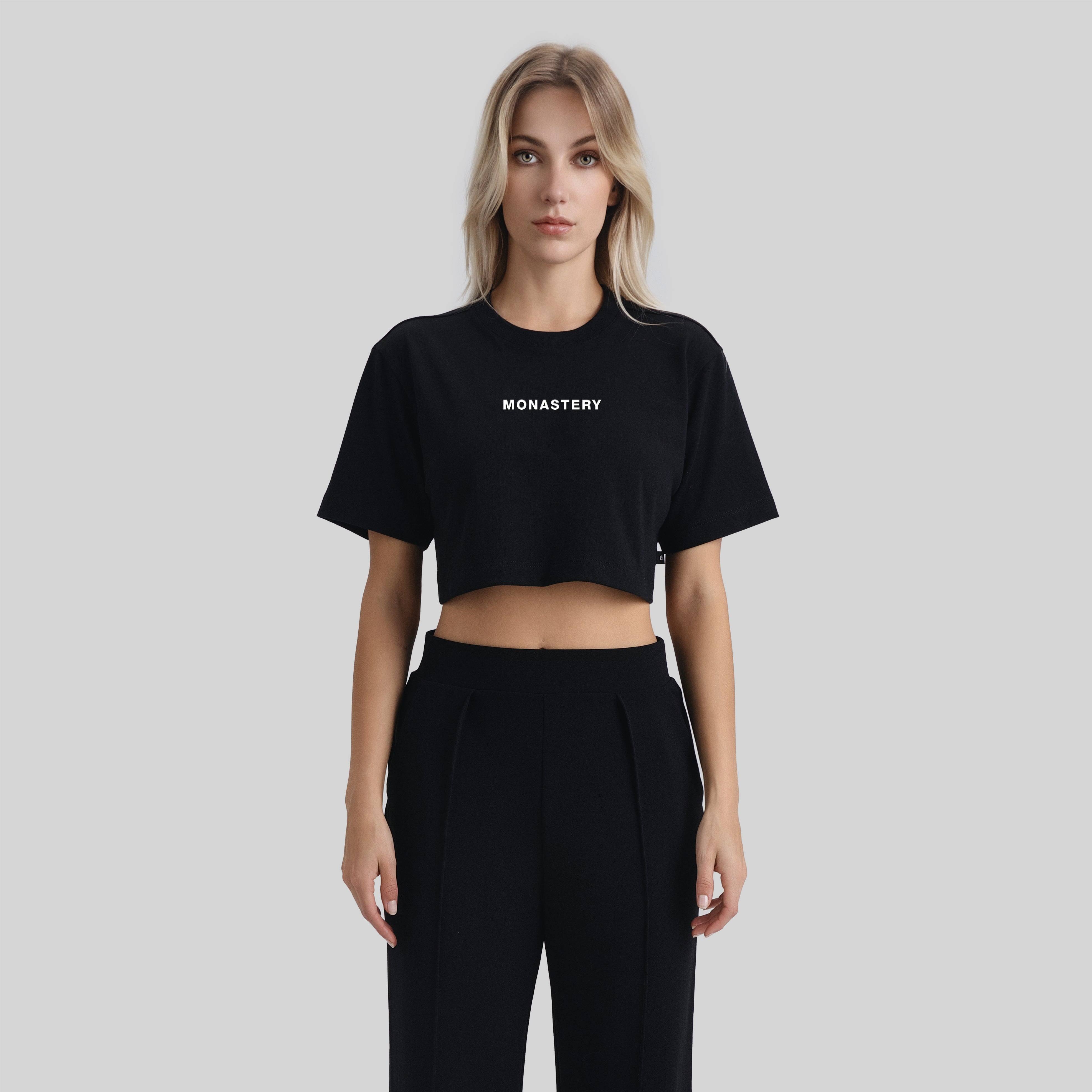 ZUSU CROP TOP BLACK | Monastery Couture