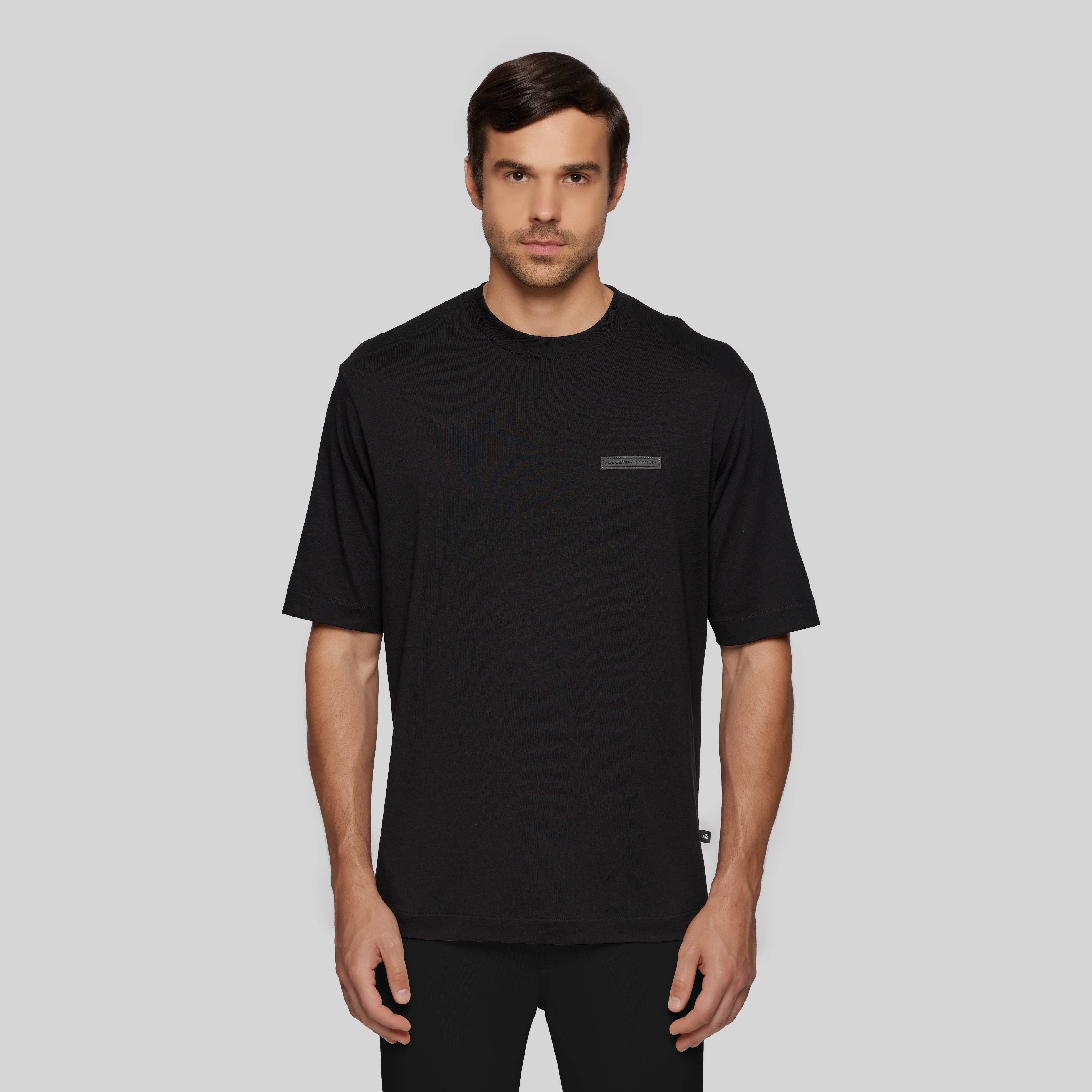 BLISTA BLACK T-SHIRT OVERSIZE | Monastery Couture