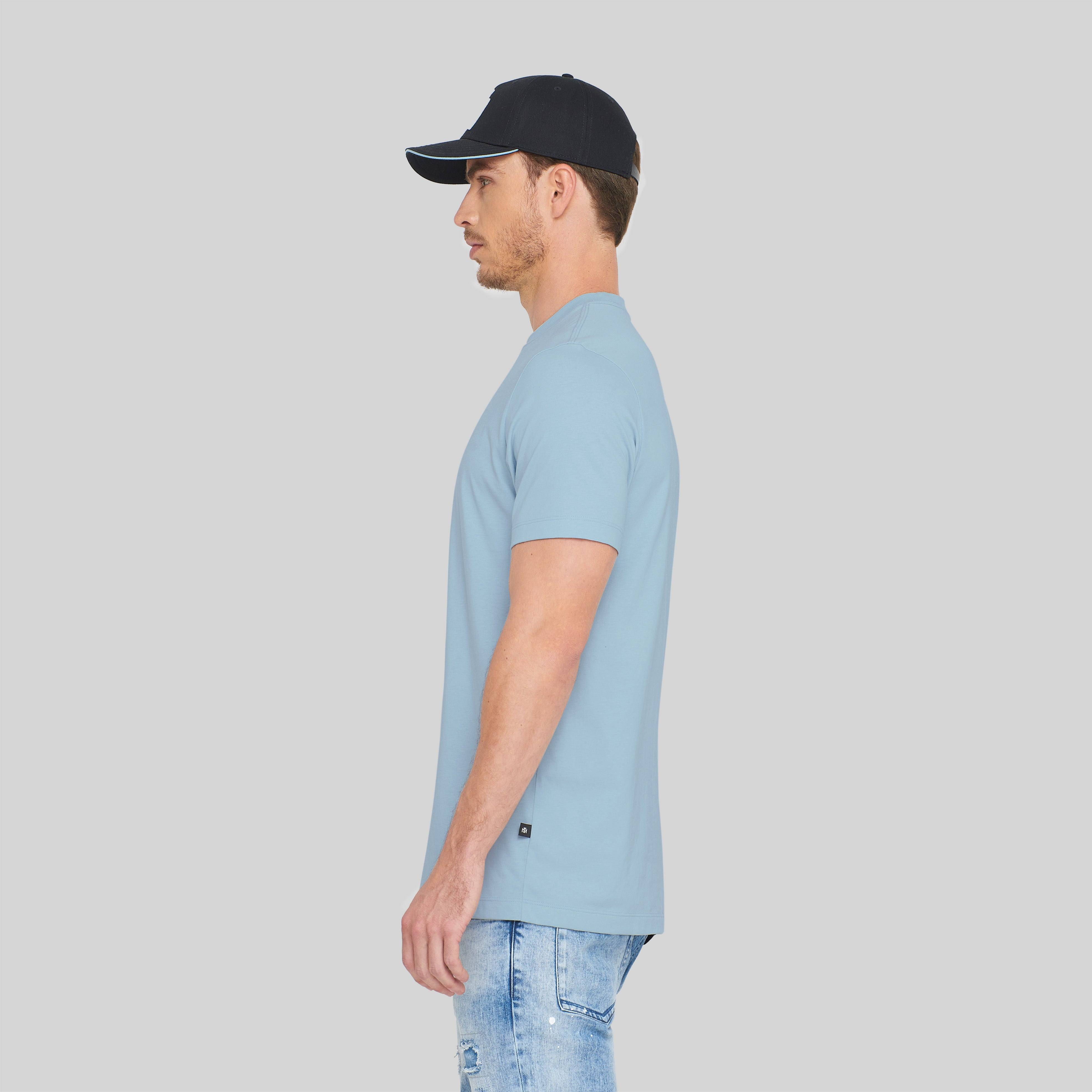 CHAD T-SHIRT MEN BLUE | Monastery Couture