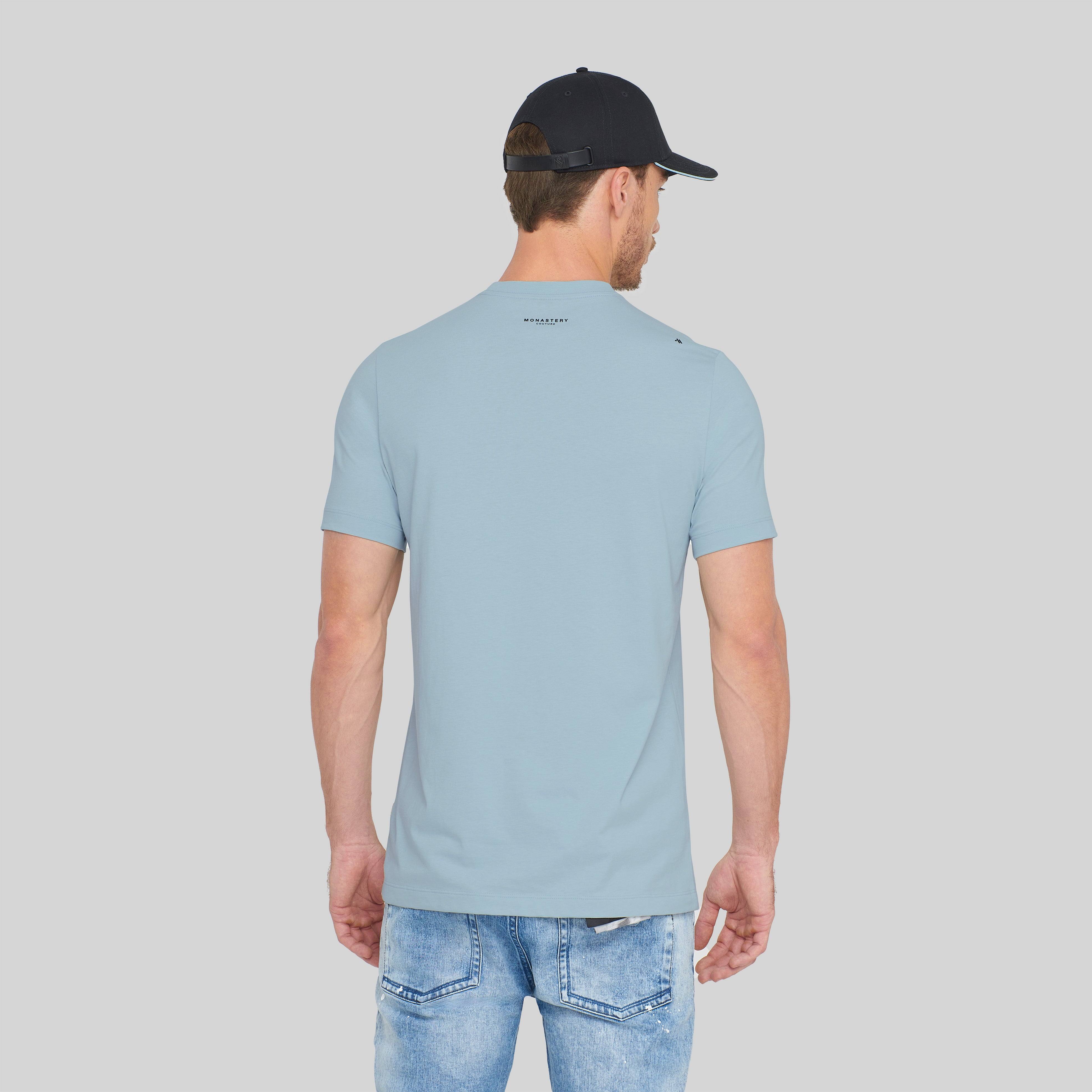 CHAD T-SHIRT MEN BLUE | Monastery Couture